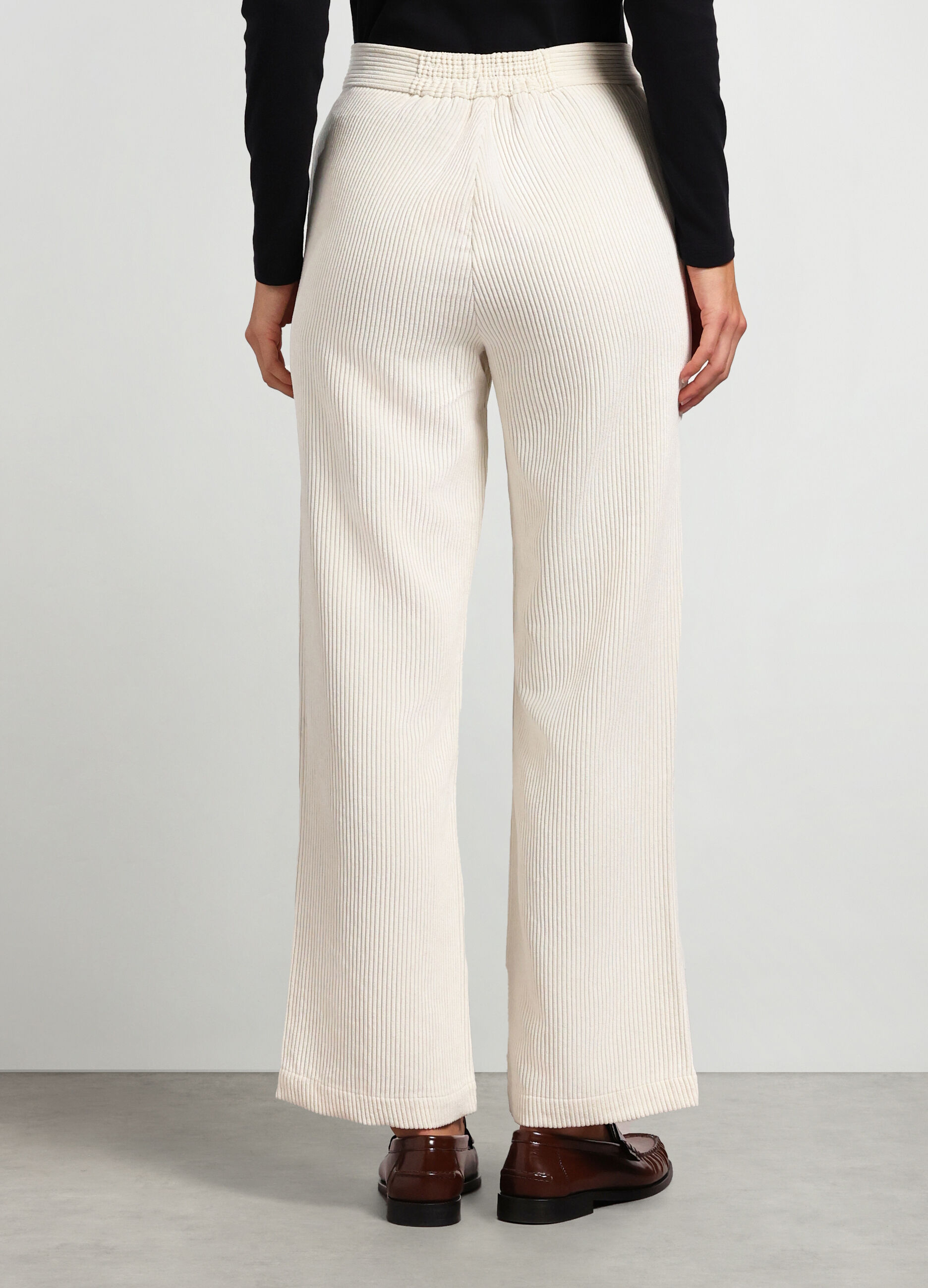 Pantaloni in costina di velluto donna_1