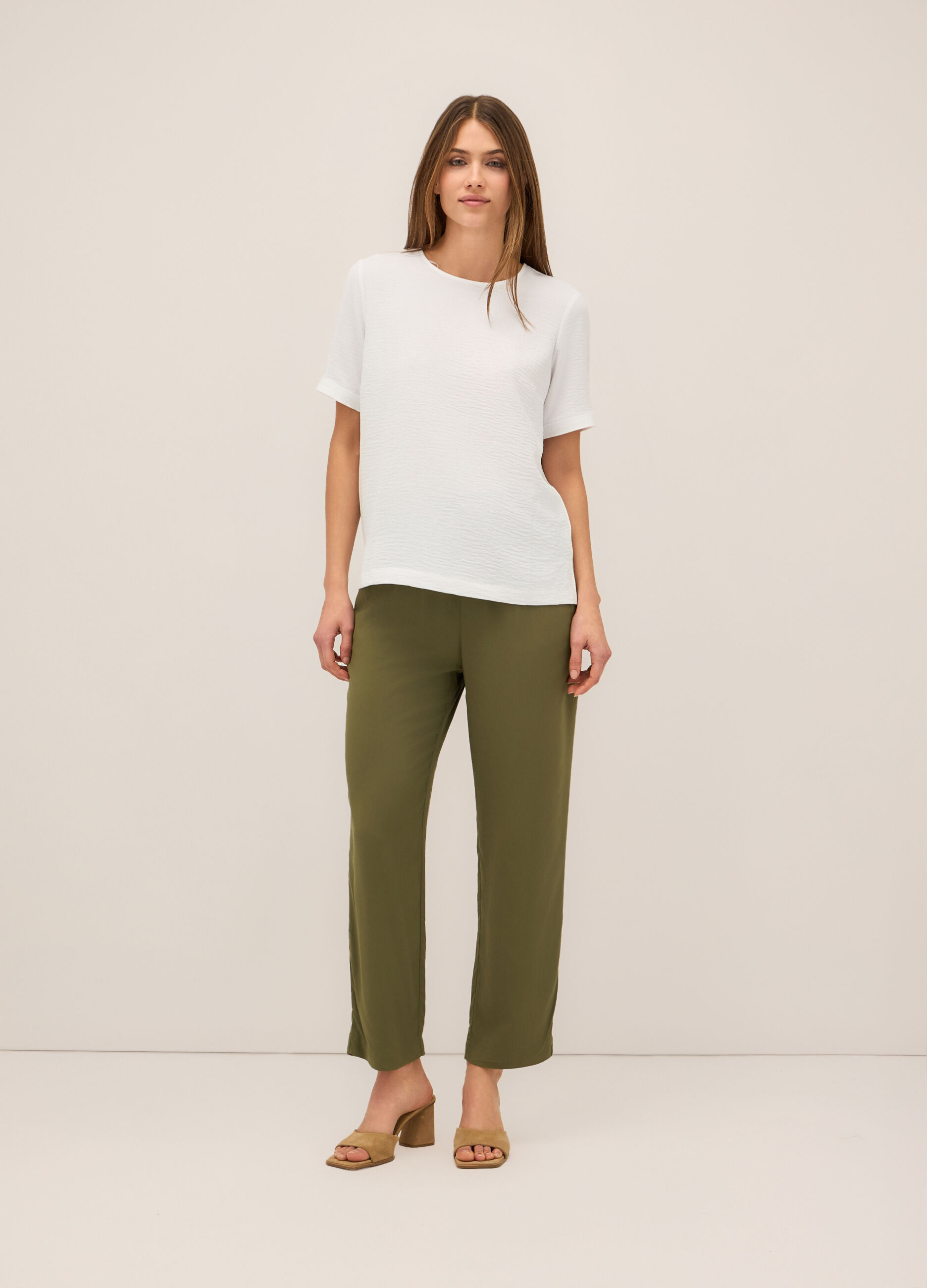 Jogger in pura viscosa donna_0