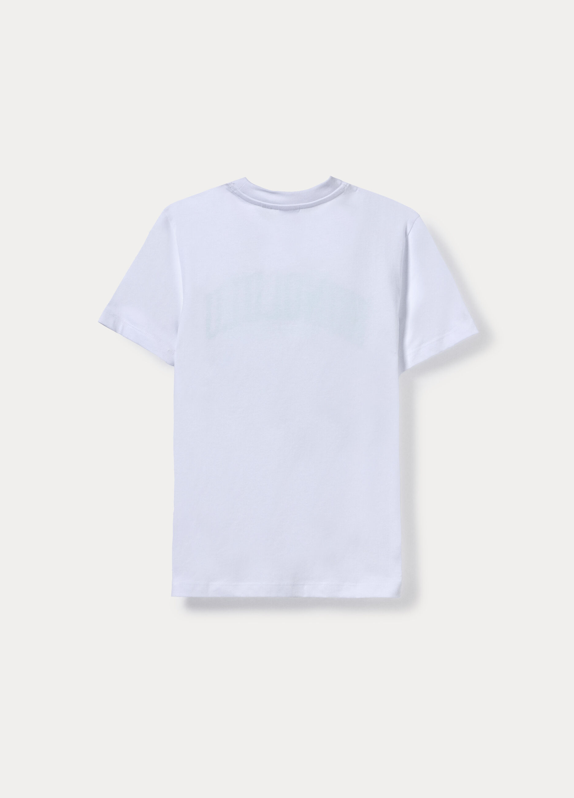 T-shirt girocollo in jersey di puro cotone ragazzo_1