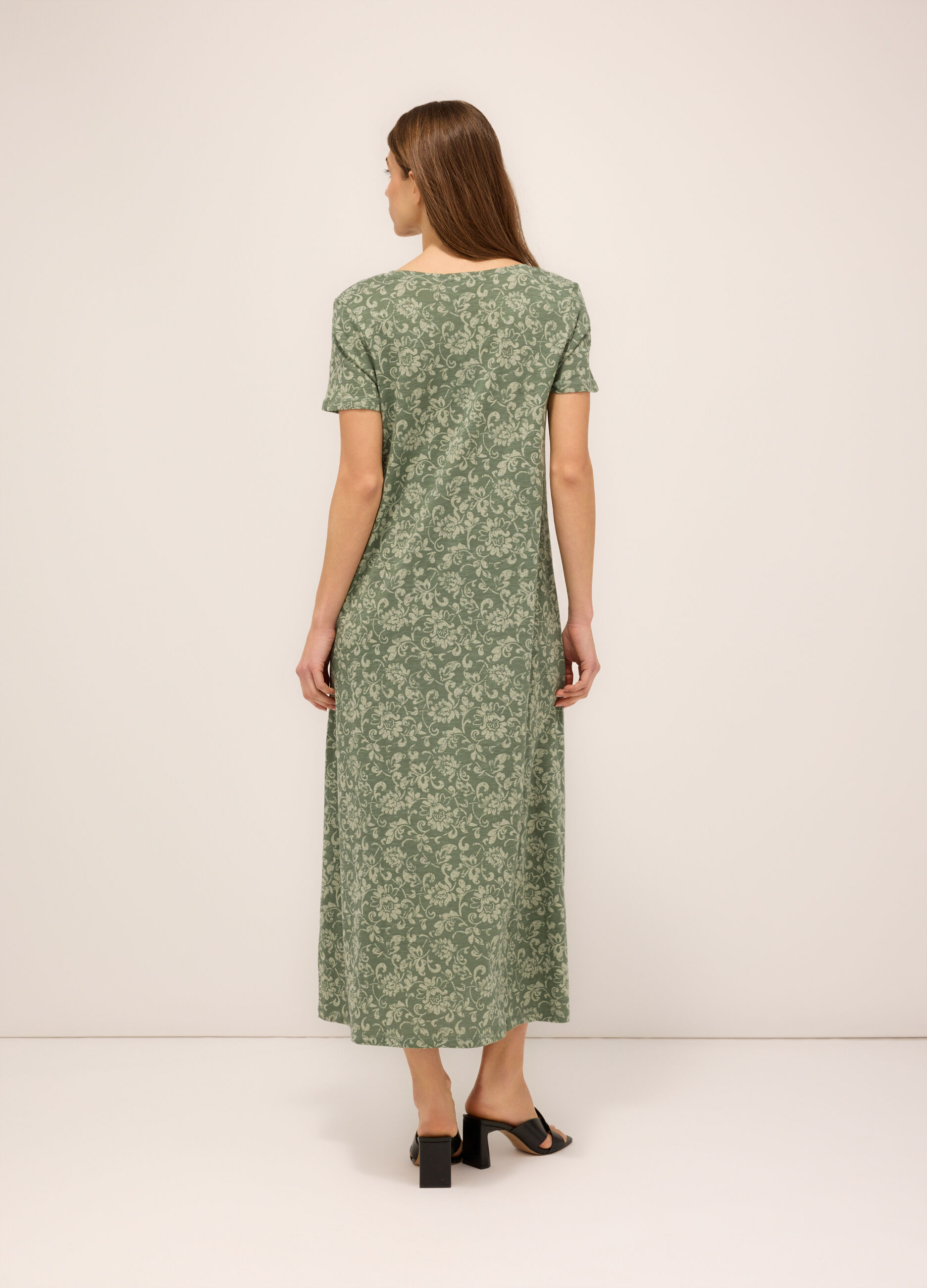 Abito in jersey slub di puro cotone donna_1