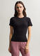 T-shirt girocollo in puro cotone donna_0