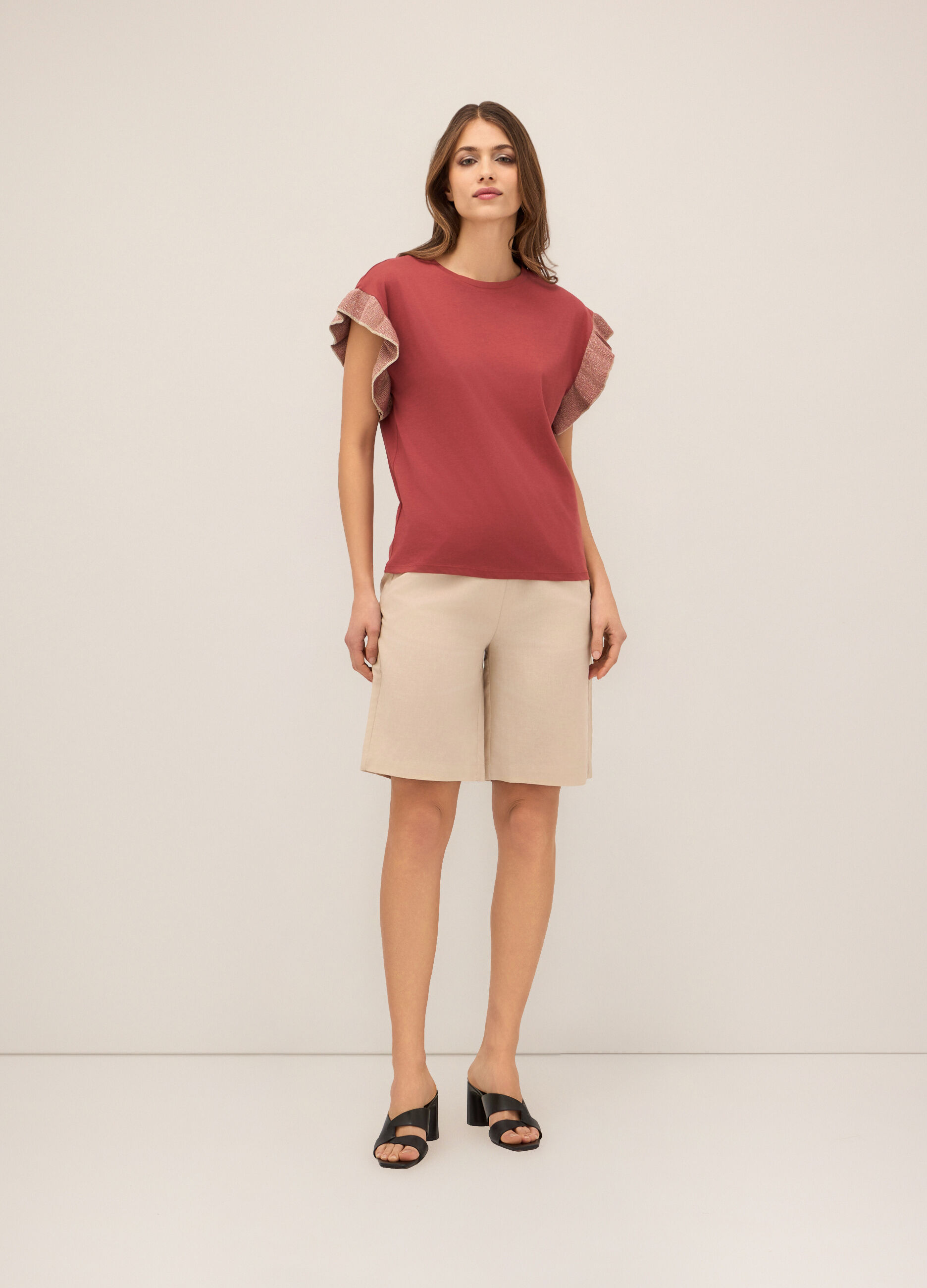 Shorts misto lino donna_0