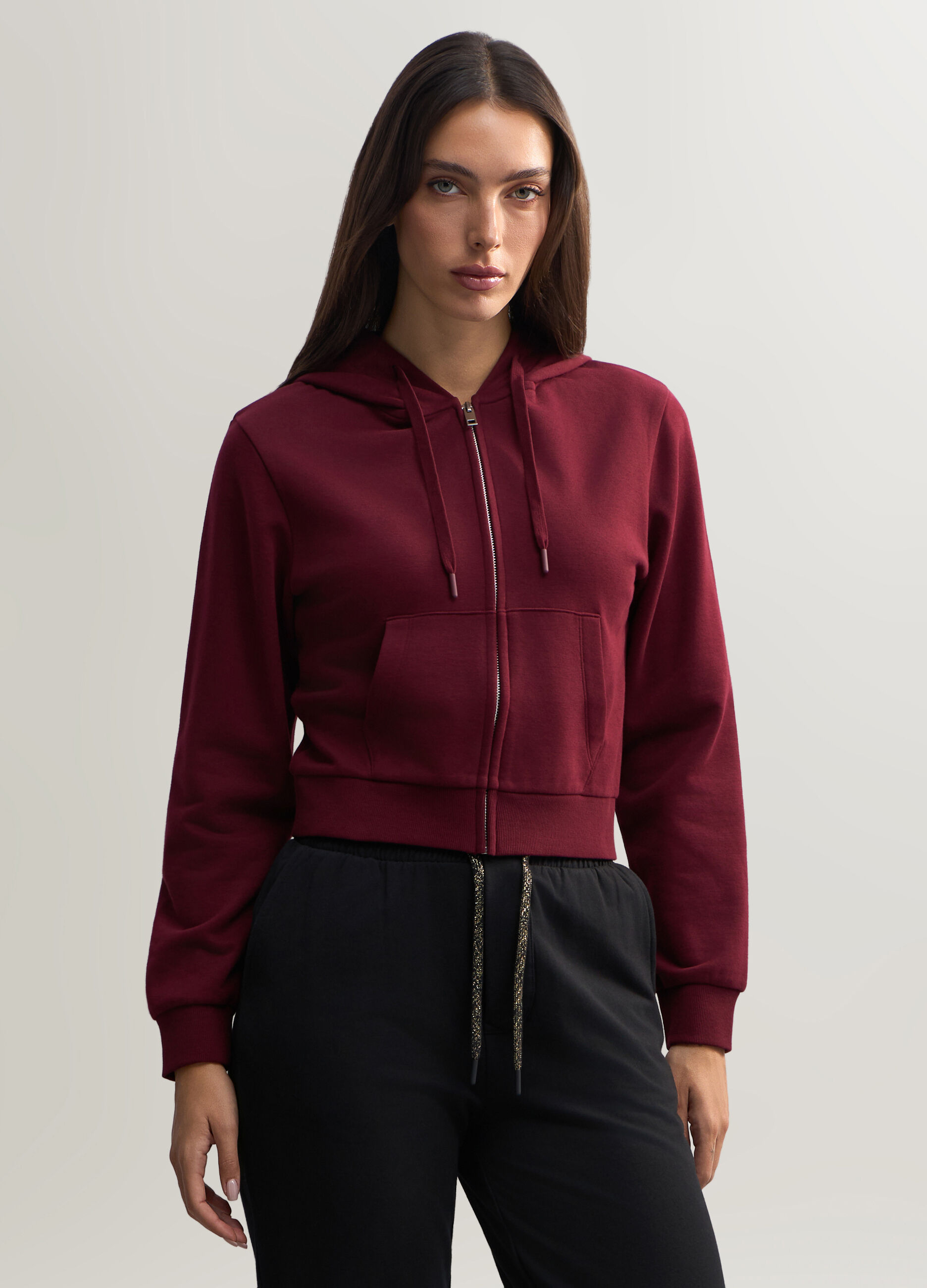 Felpa Fitted misto cotone donna_0