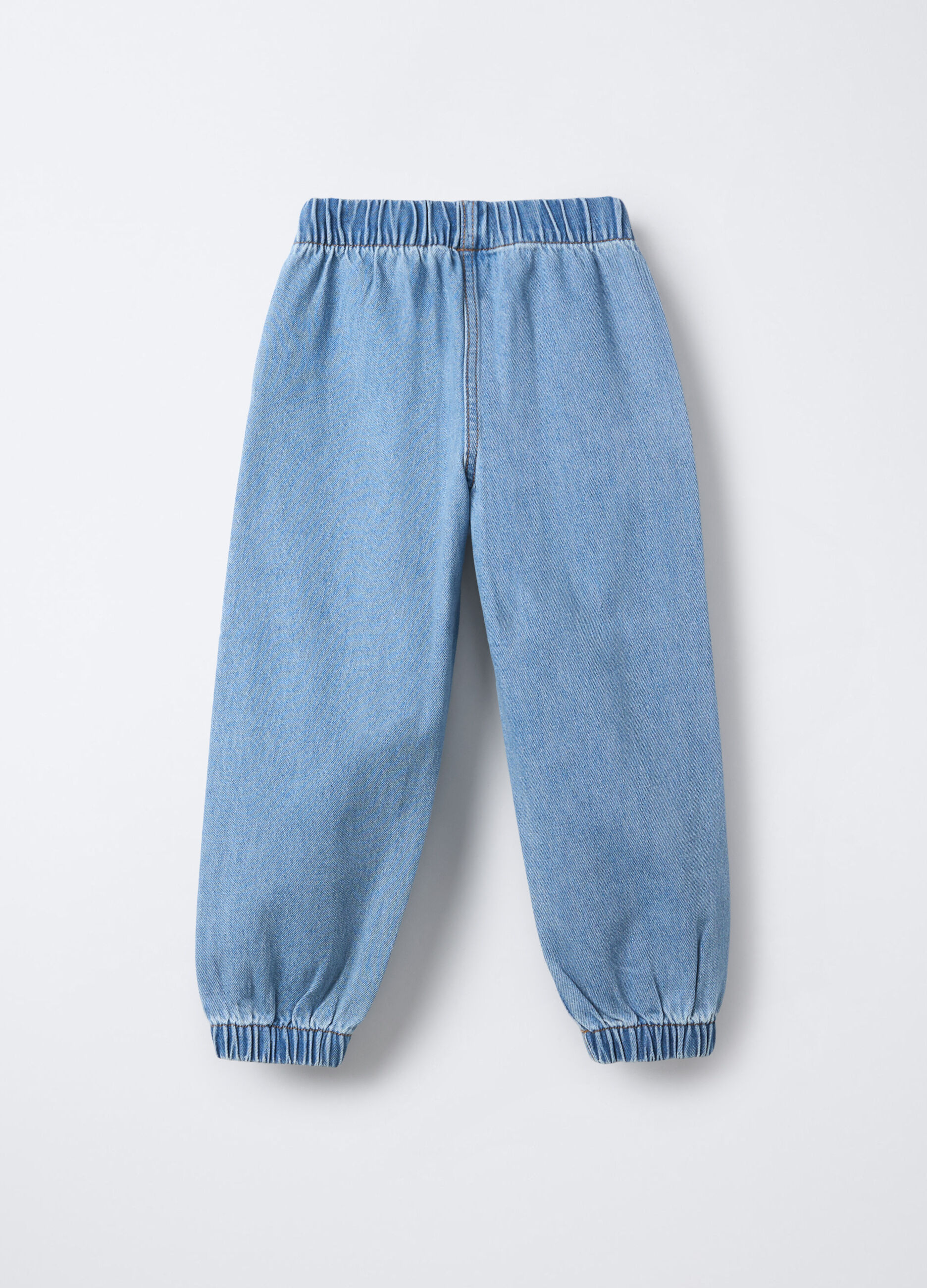 Jogger in denim Fit Regular bambina_1