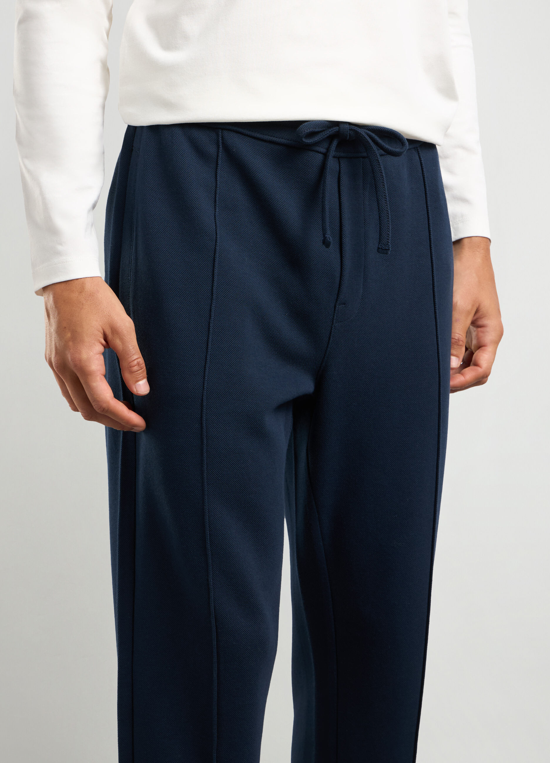 Joggers in interlock di puro cotone uomo_2