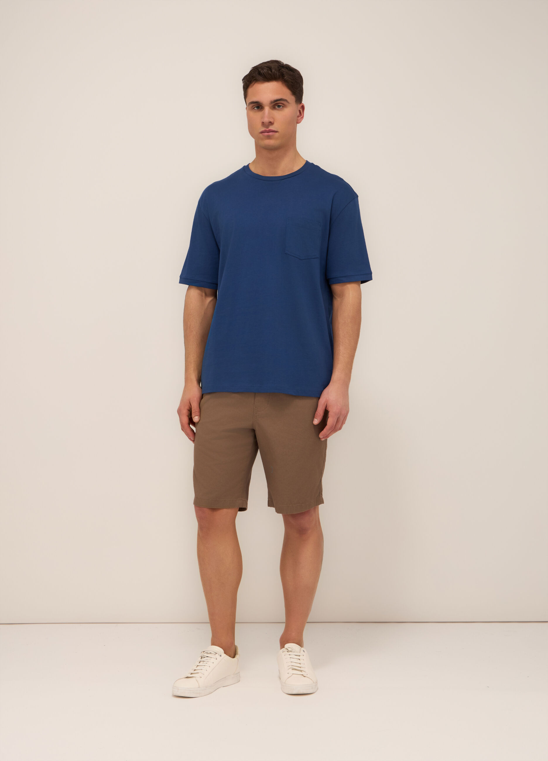 Bermuda in twill di cotone uomo_0