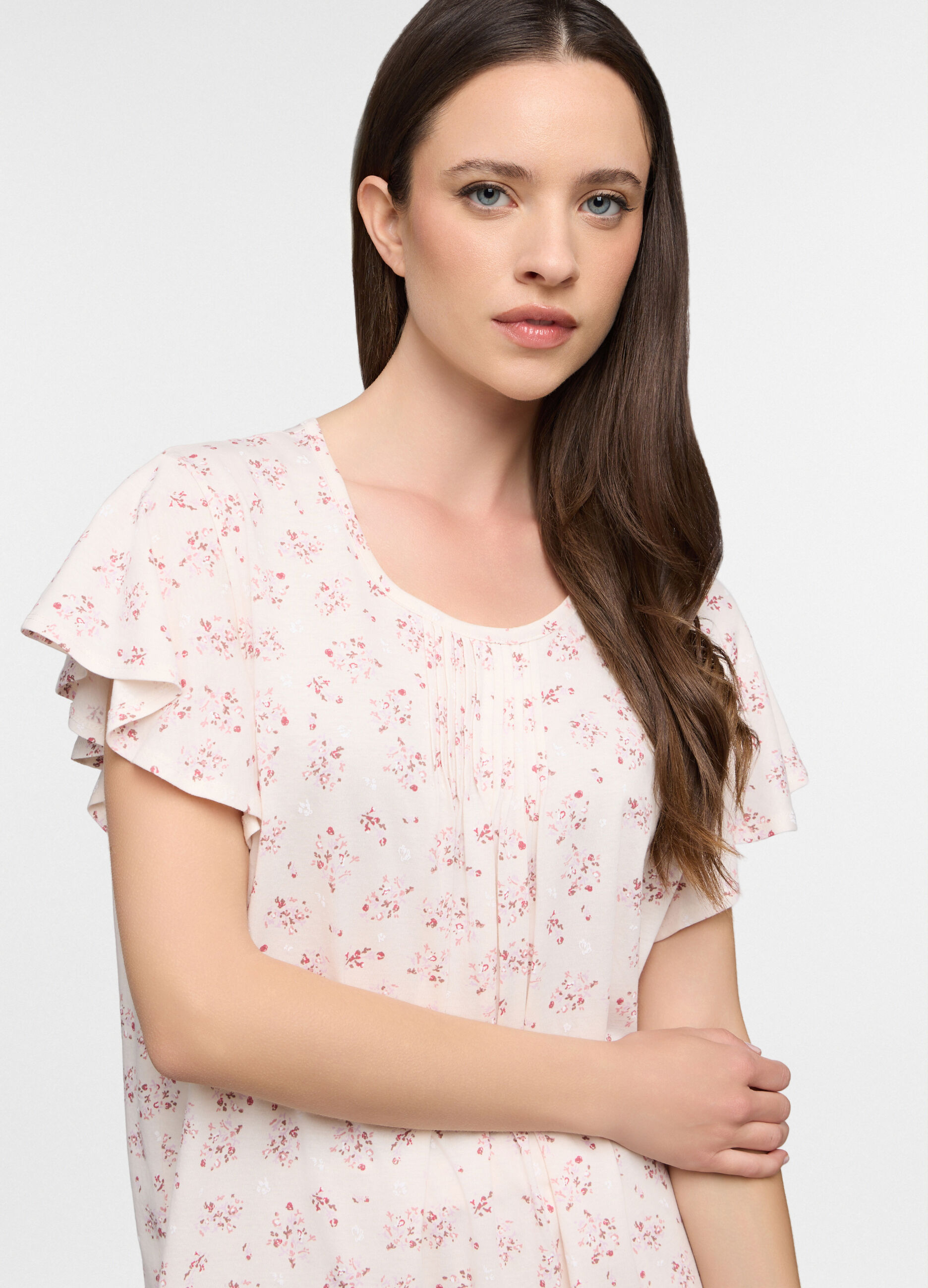 Top pigiama in jersey di puro cotone donna_2