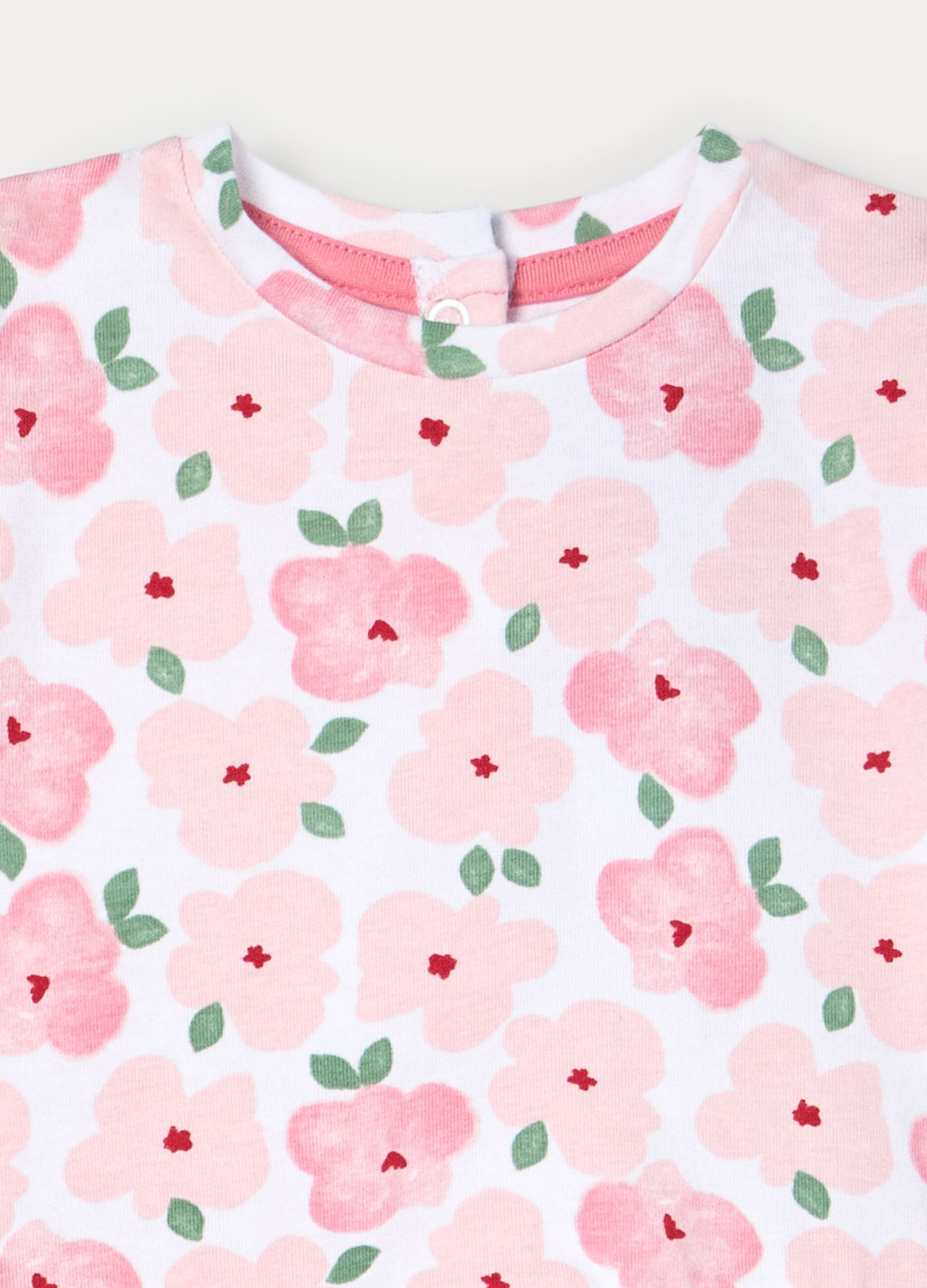 Jogging set in jersey di cotone stretch neonata_2