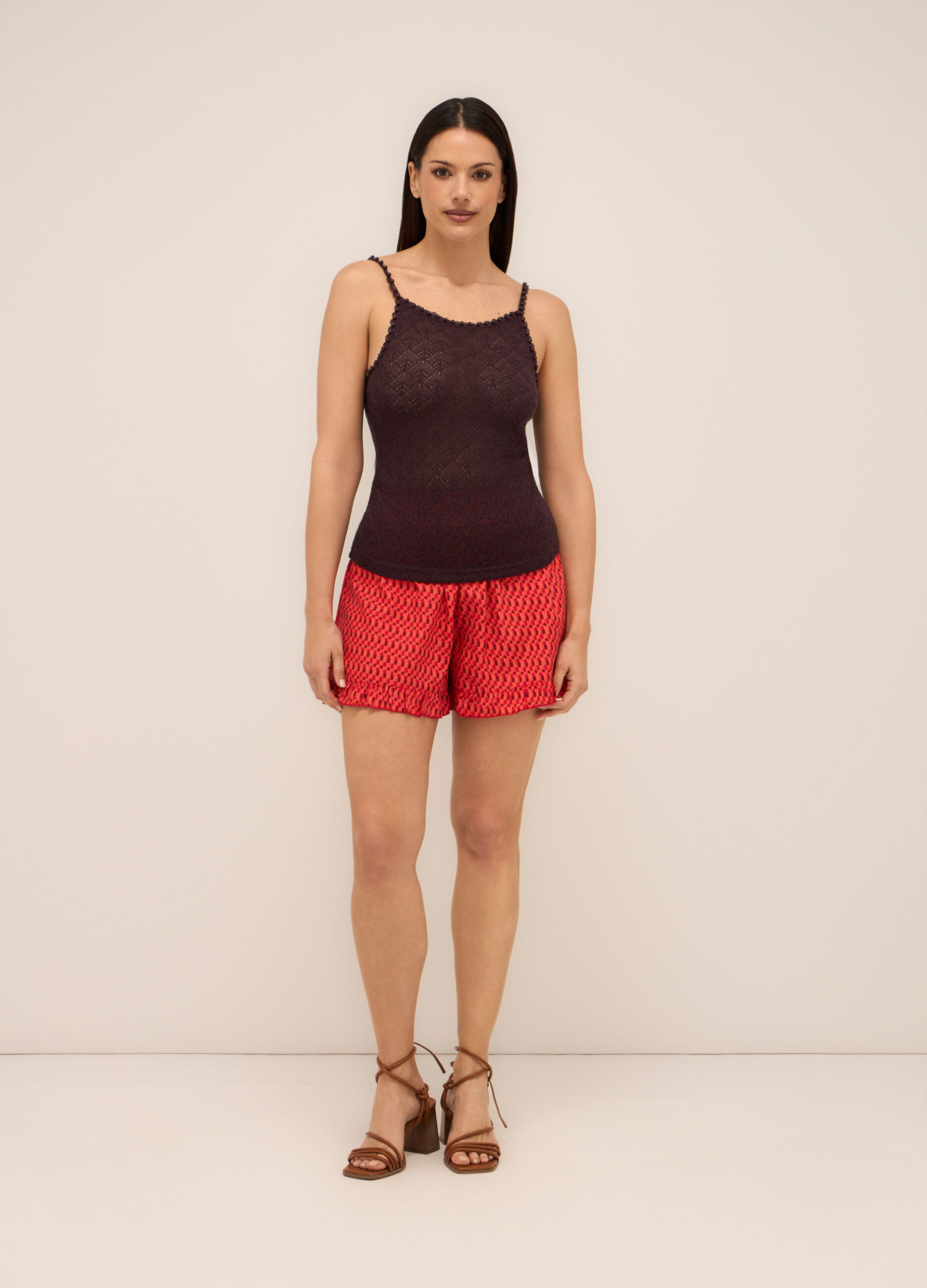 Shorts in american crepe donna_0