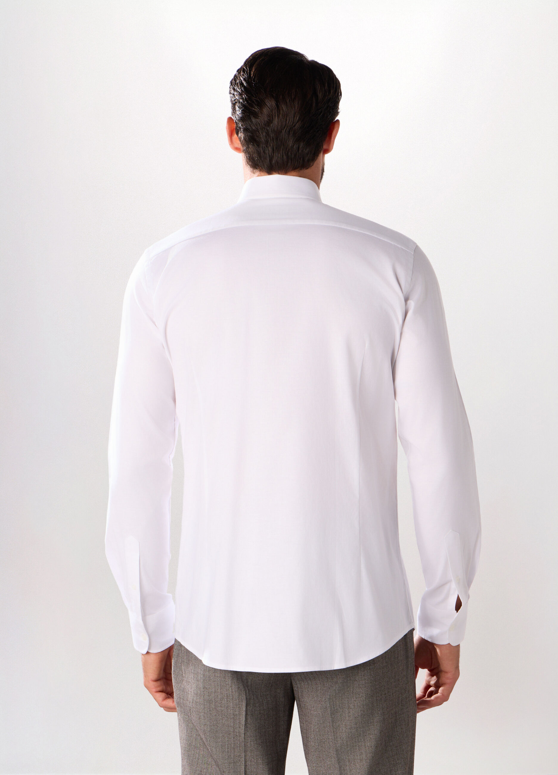 Camicia slim fit in cotone stretch uomo_1