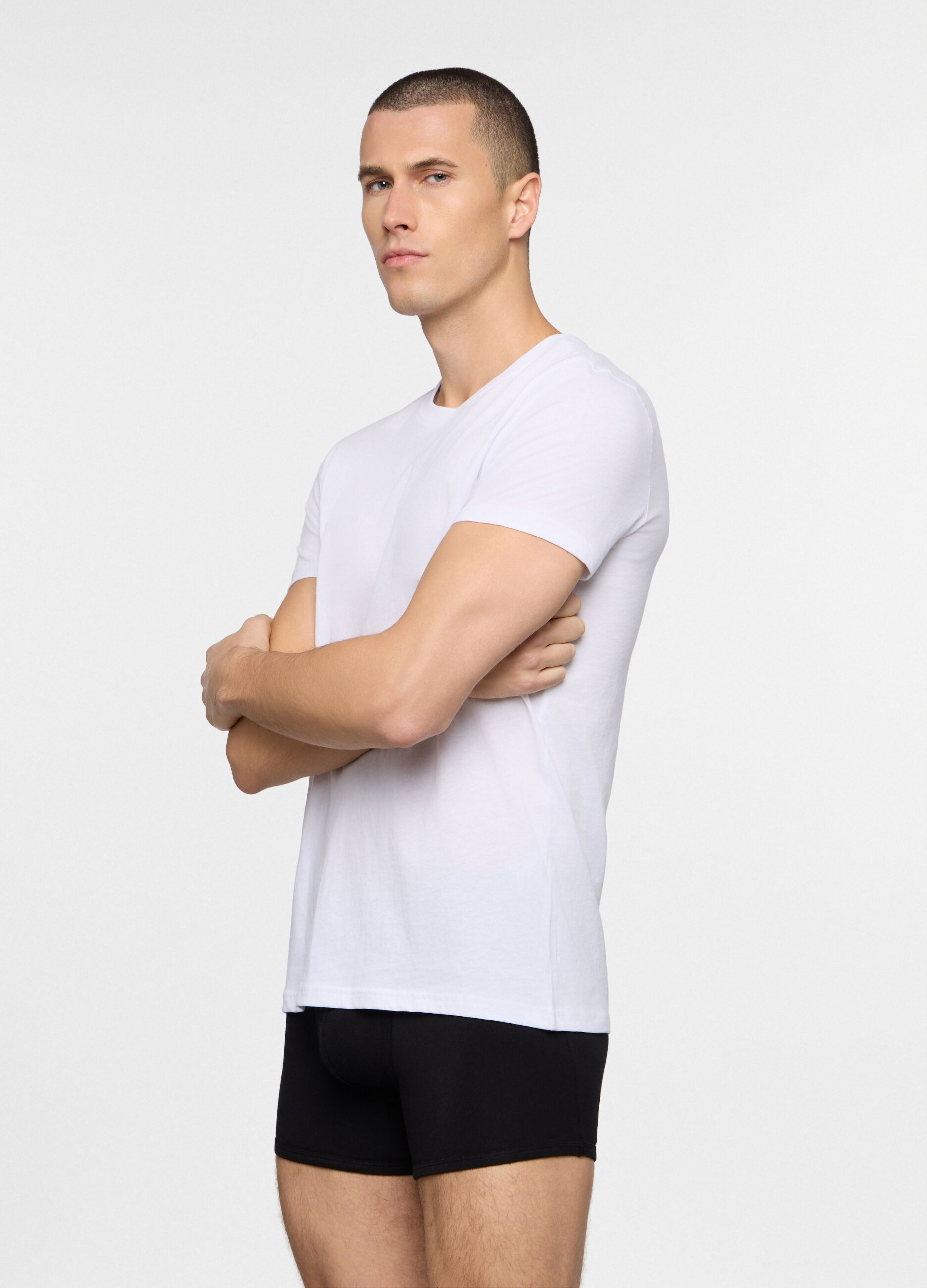 T-shirt girocollo in jersey uomo_0