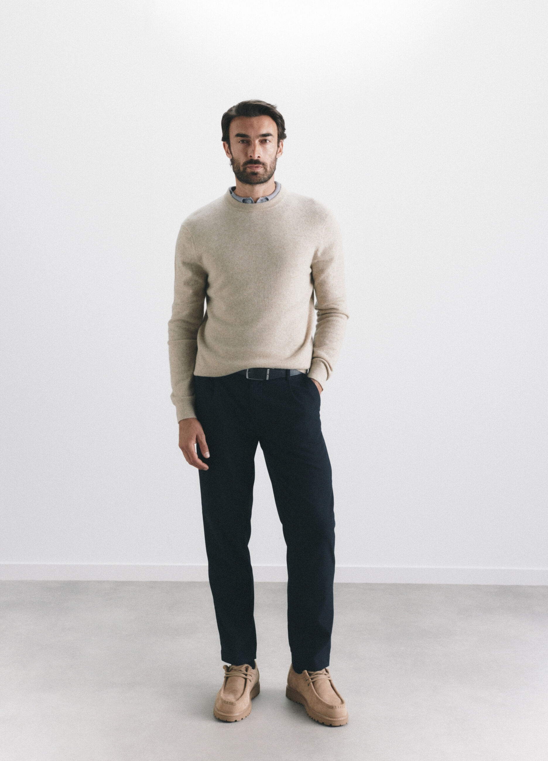 Maglione girocollo in cashmere uomo_5