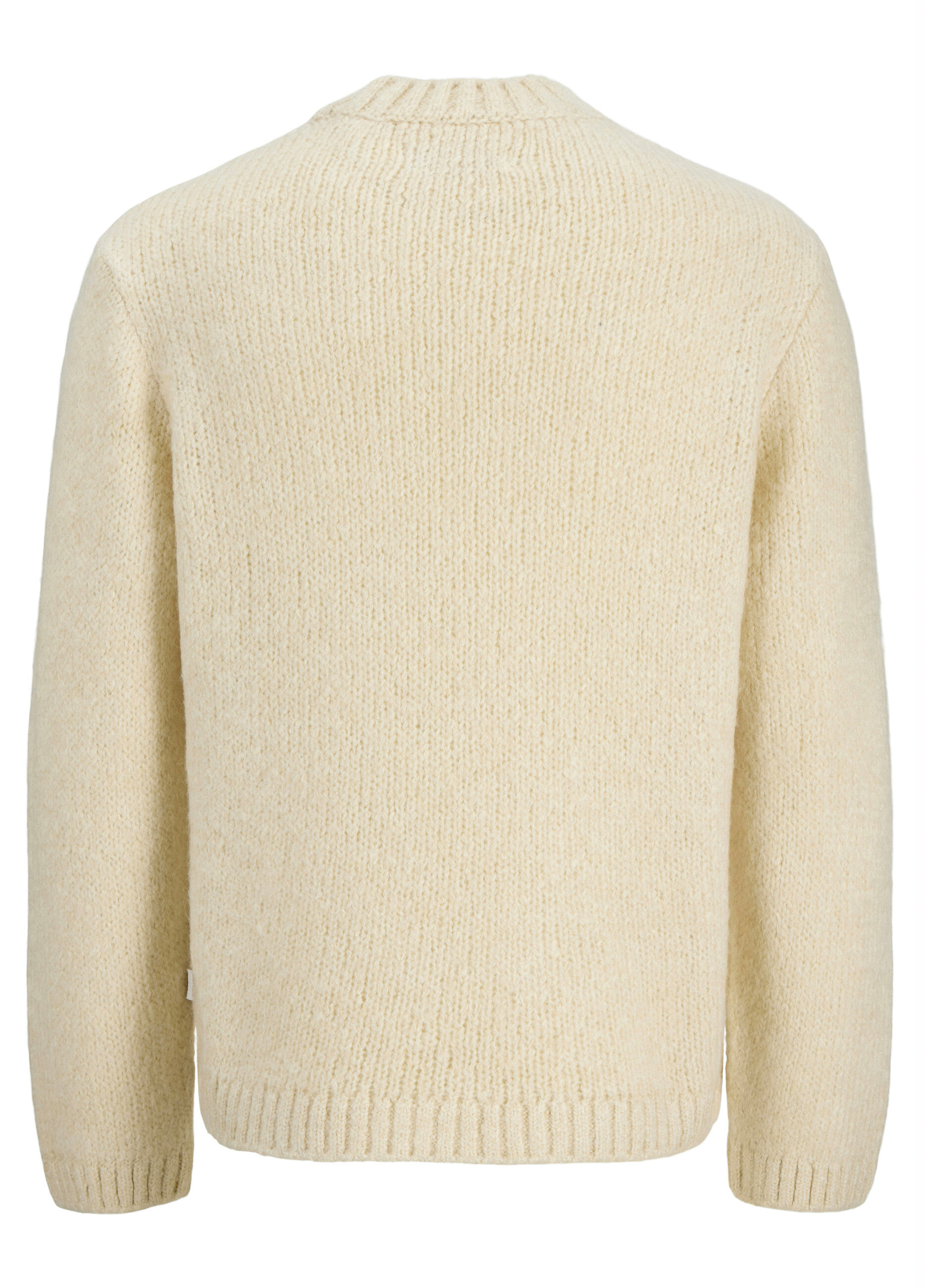 Maglione girocollo a maglia rasata uomo_1