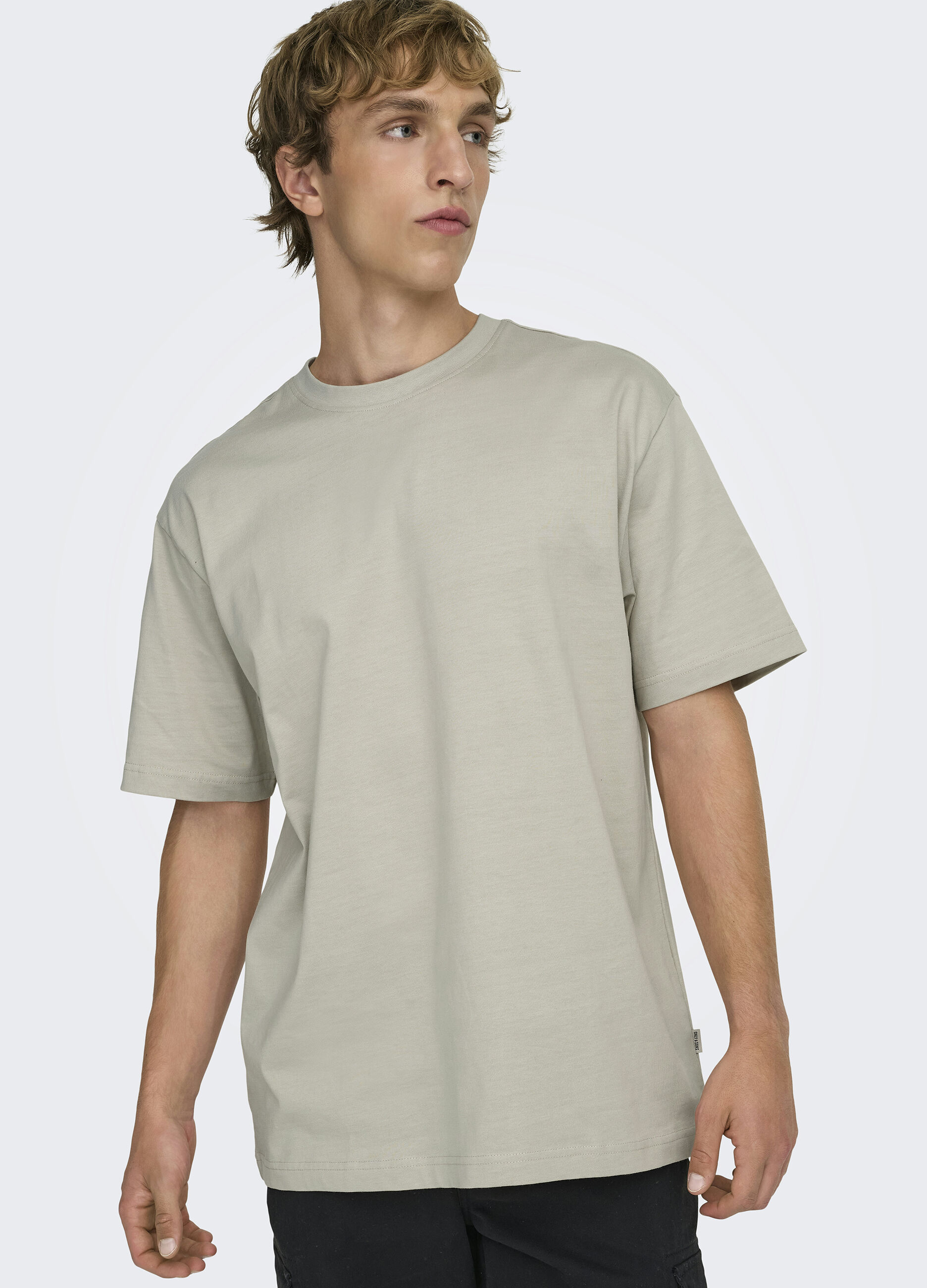 T-shirt girocollo tinta unita uomo_4