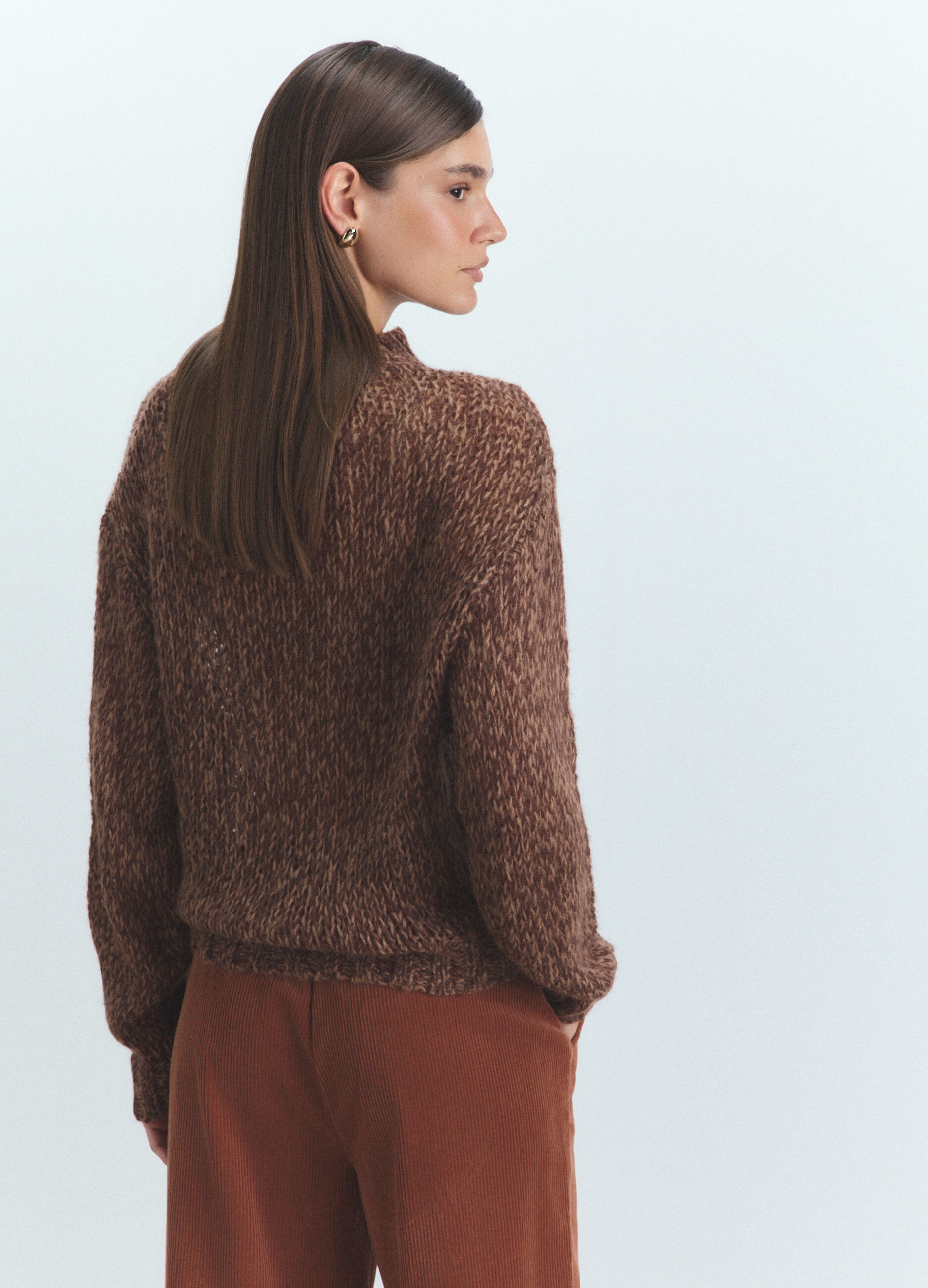 Pullover girocollo rasato donna_3