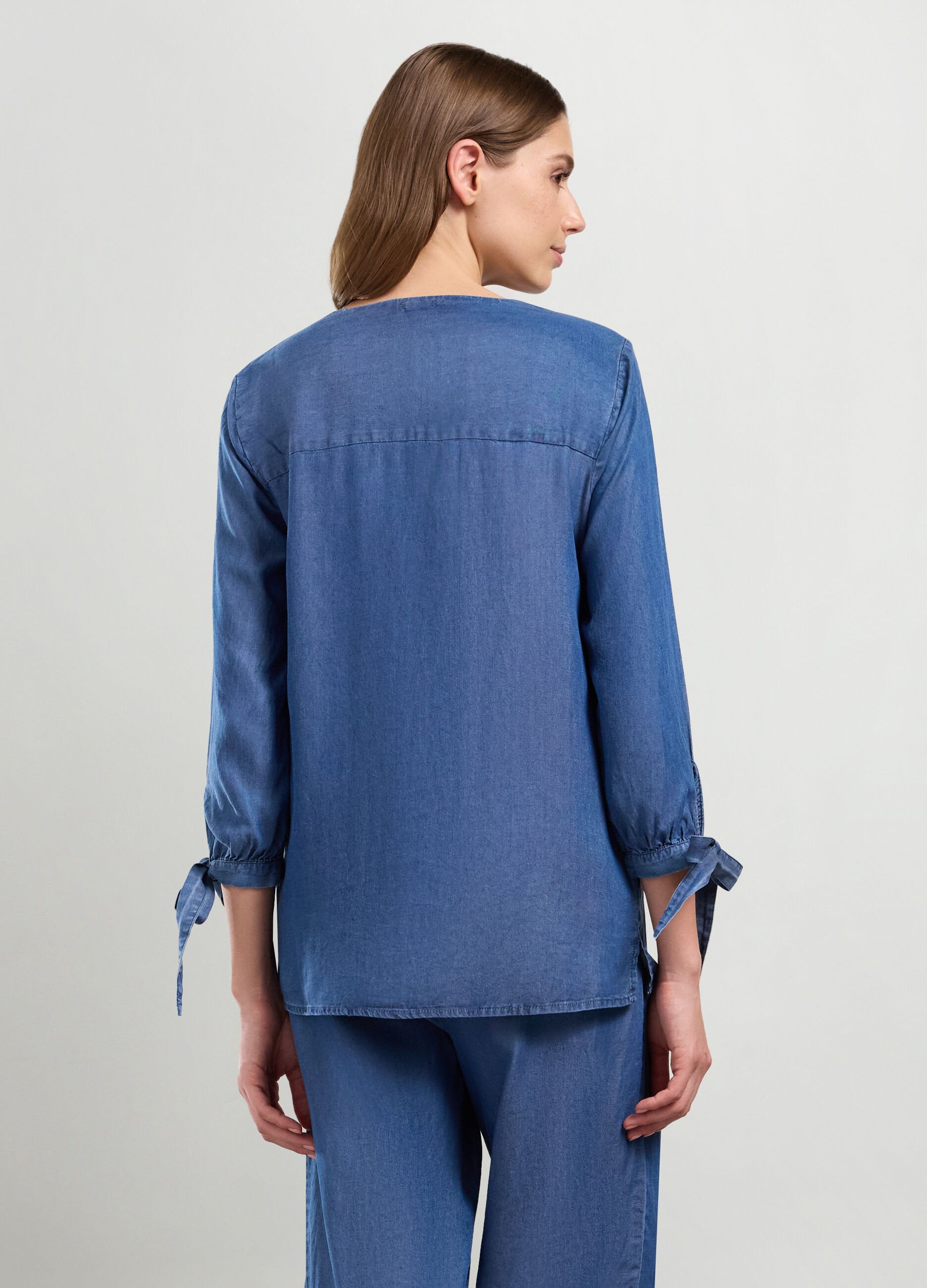 Blusa in pura lyocell donna_1