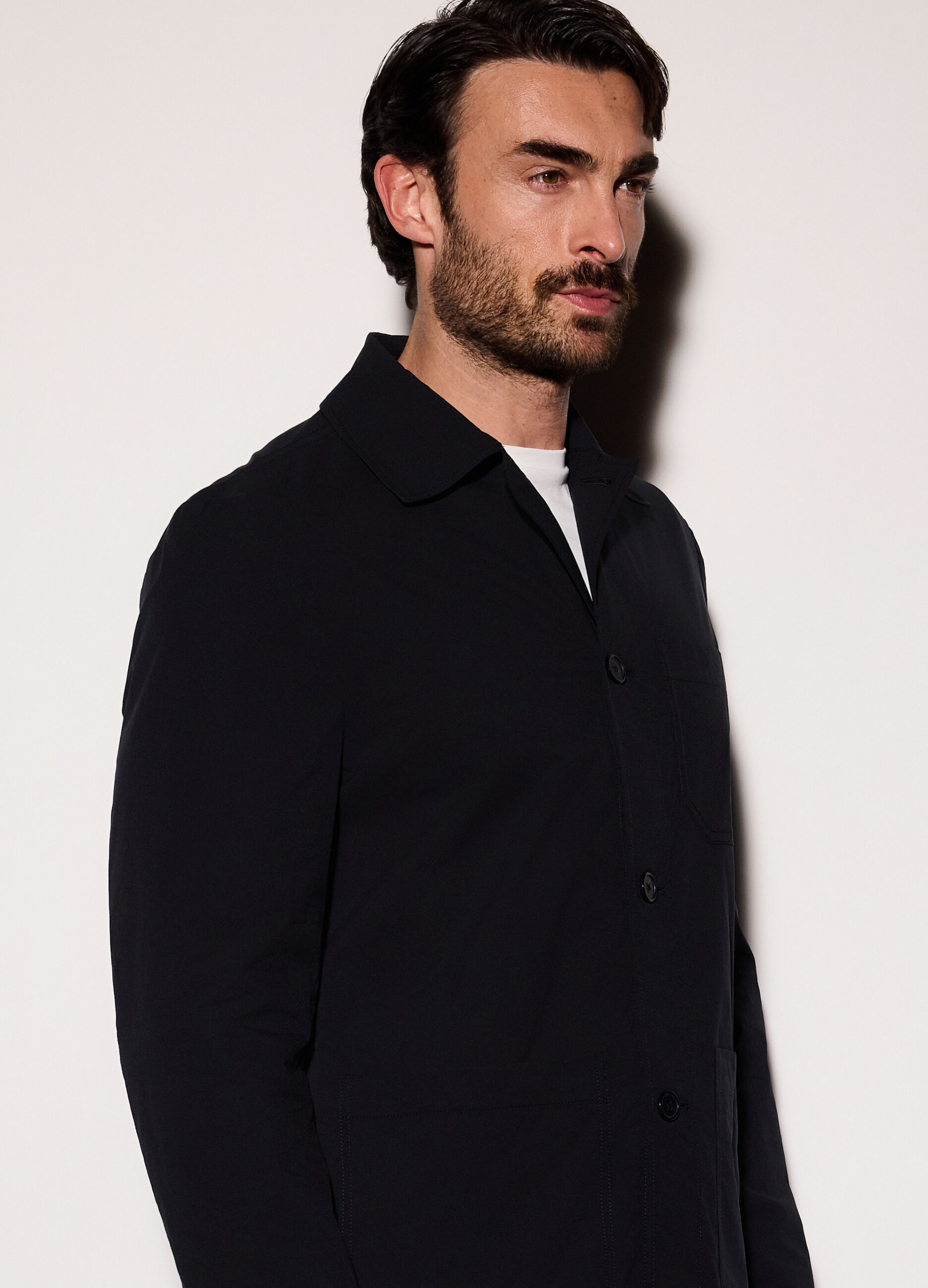Giacca a camicia in tessuto tecnico uomo_2