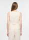 Blusa regular fit con scollo a V misto cotone donna_1