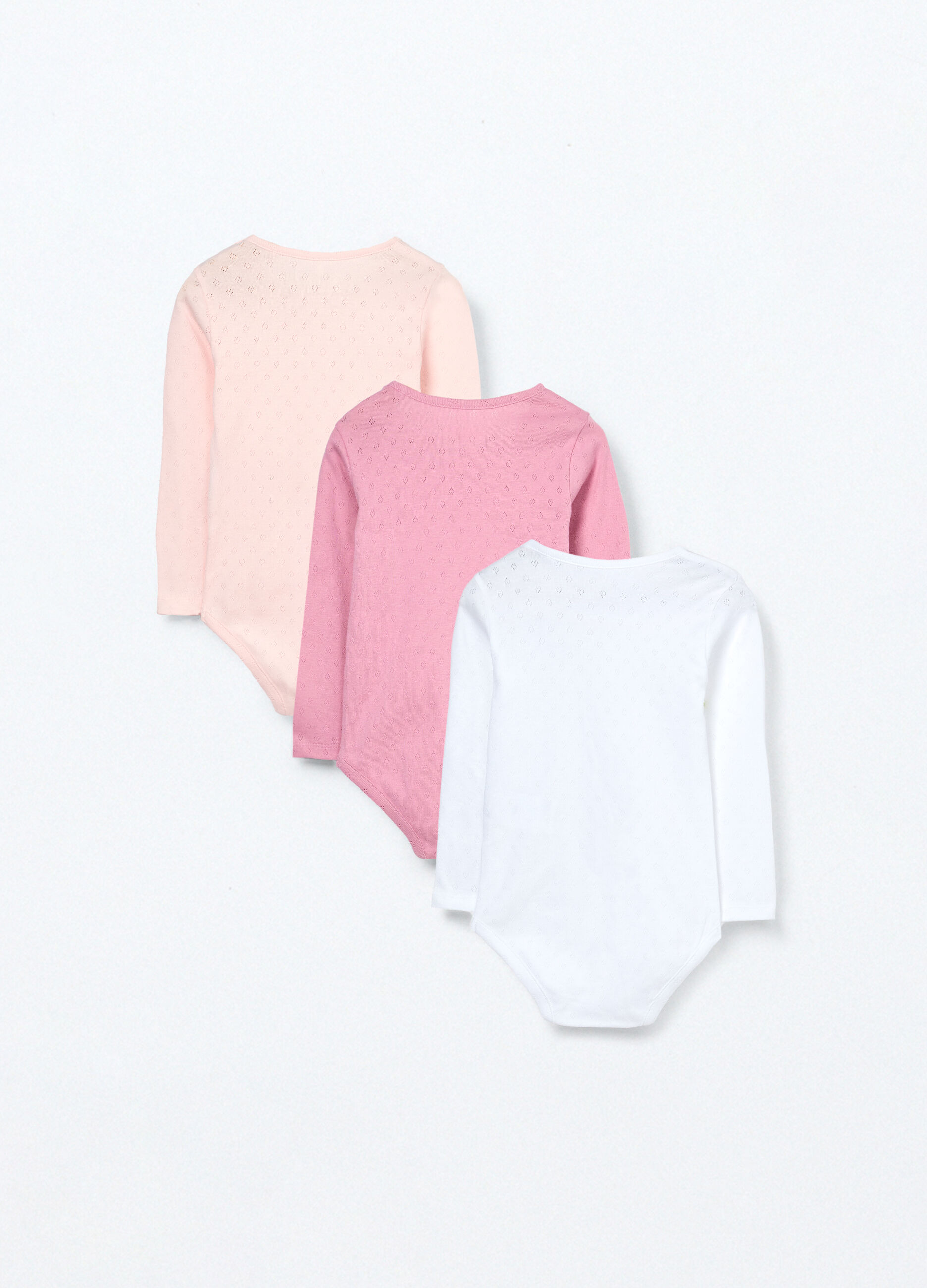 Pack 3 body in puro cotone pointelle neonata_1