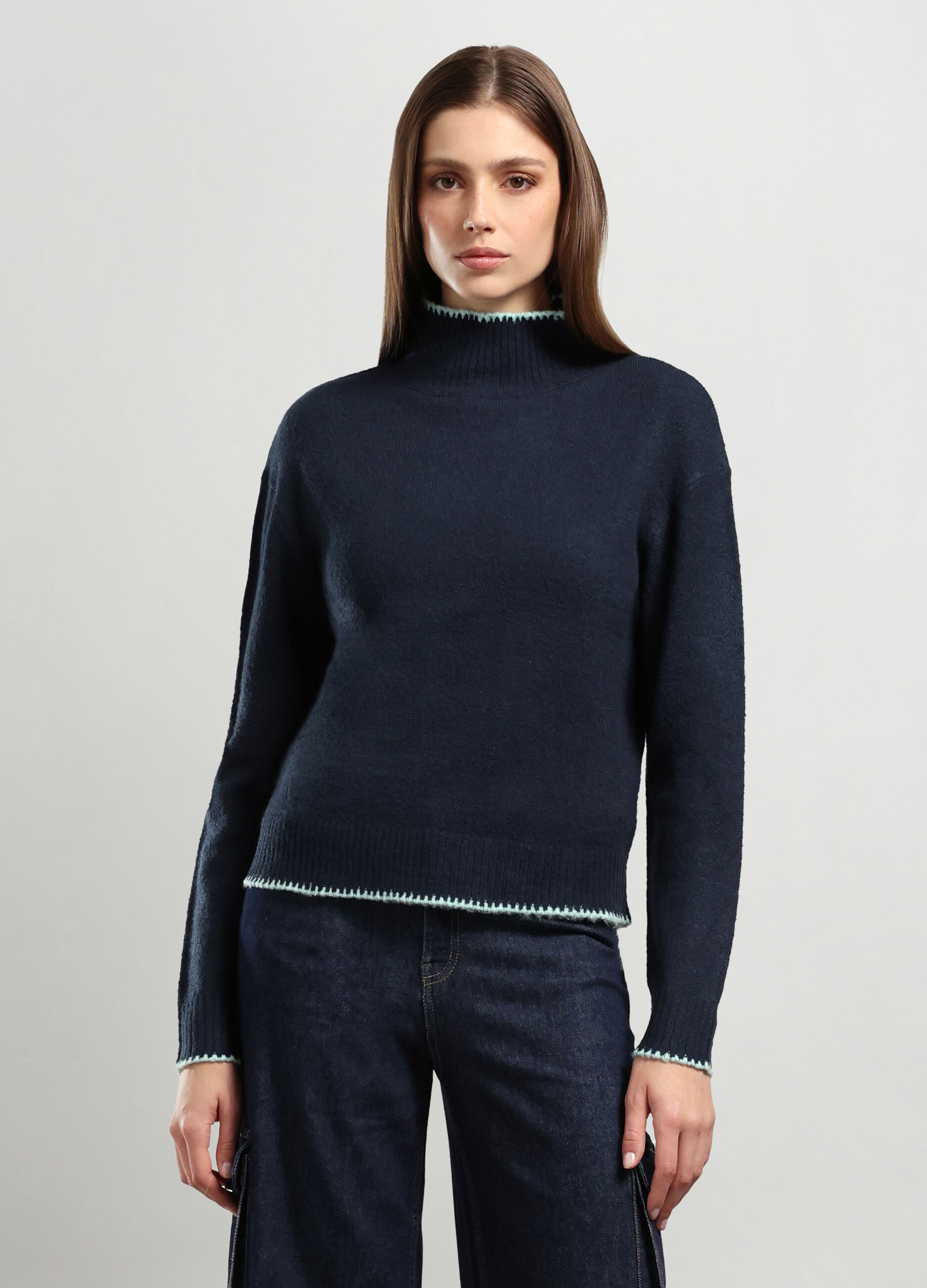 Tricot a collo alto donna_0