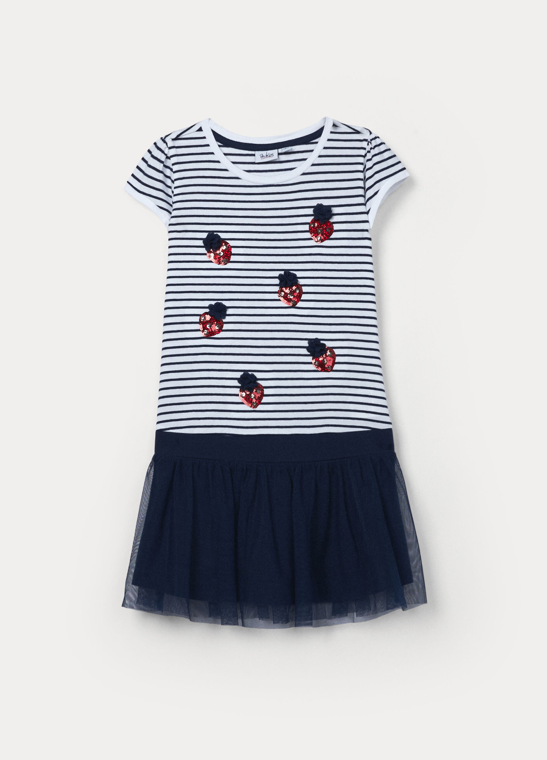 Vestito in jersey di cotone stretch bambina_0