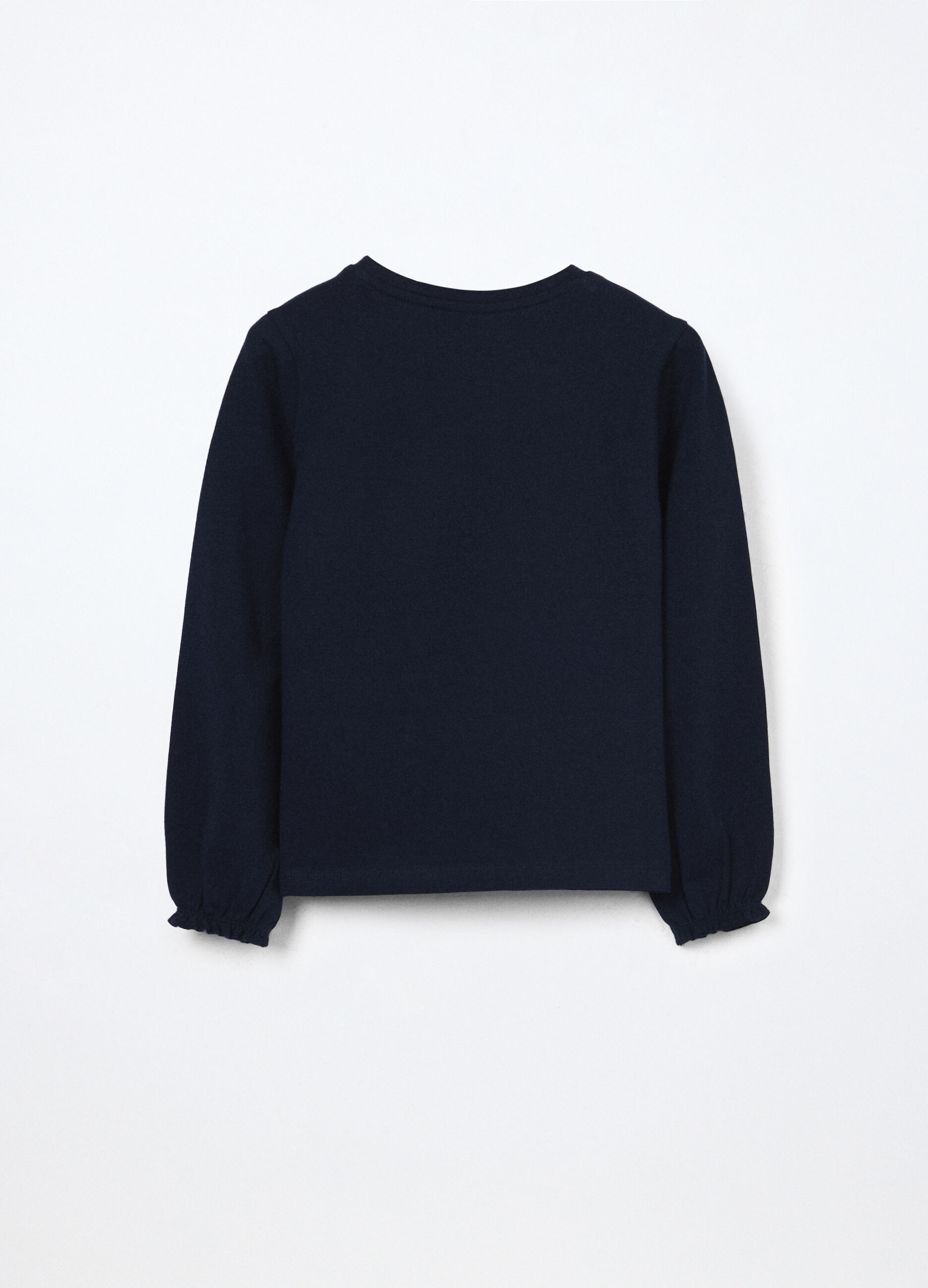 T-shirt in jersey di cotone stretch bambina_1