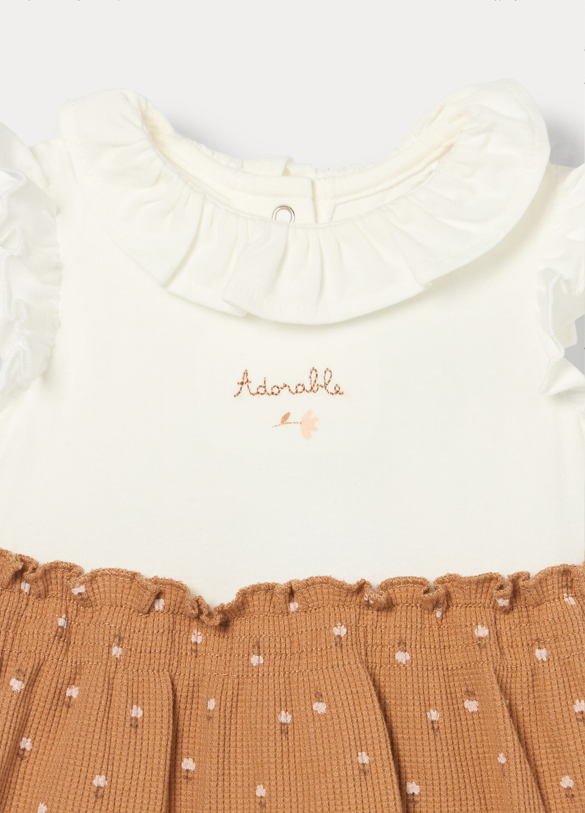 Vestito-body in cotone stretch neonata_2