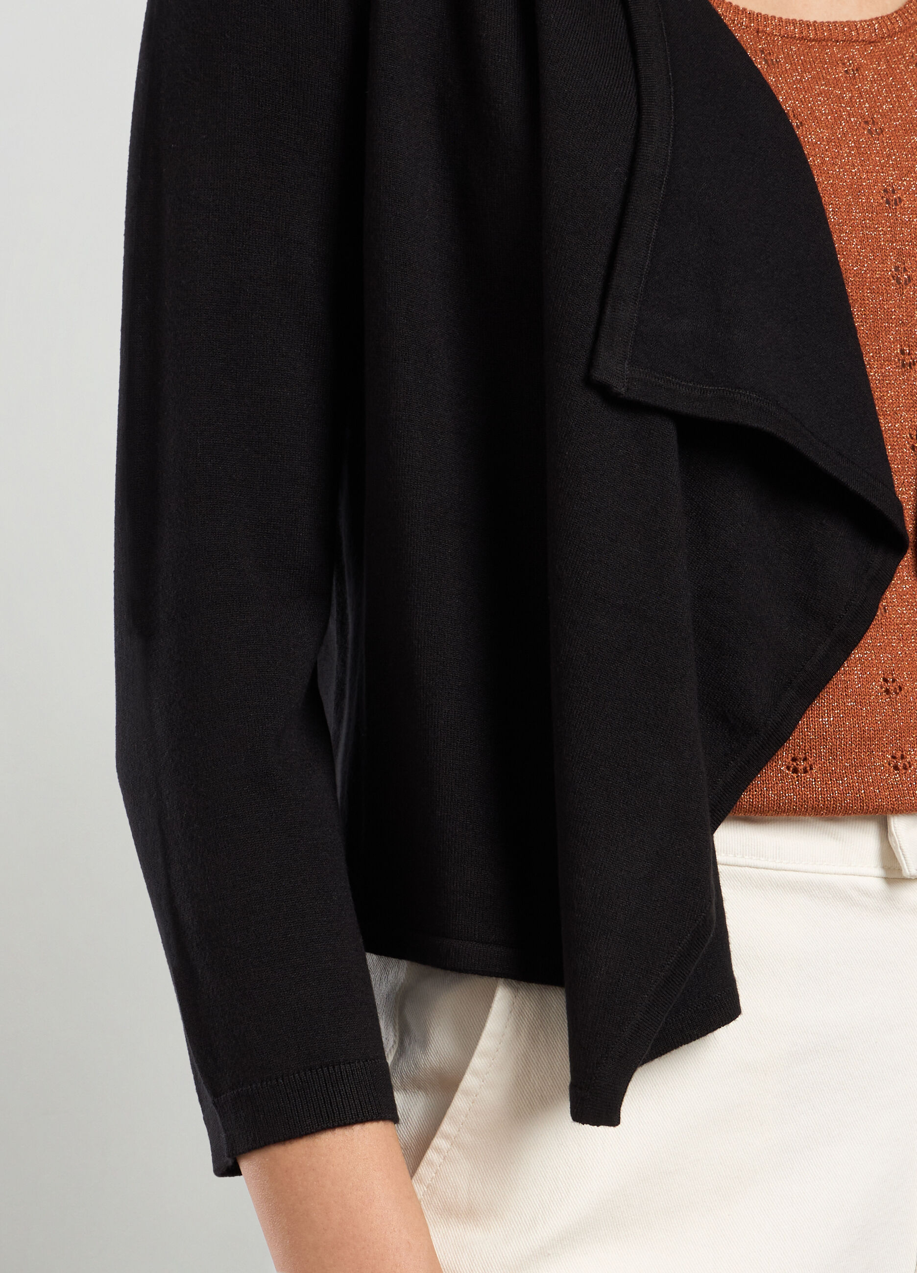 Cardigan coprispalle in misto viscosa donna_2