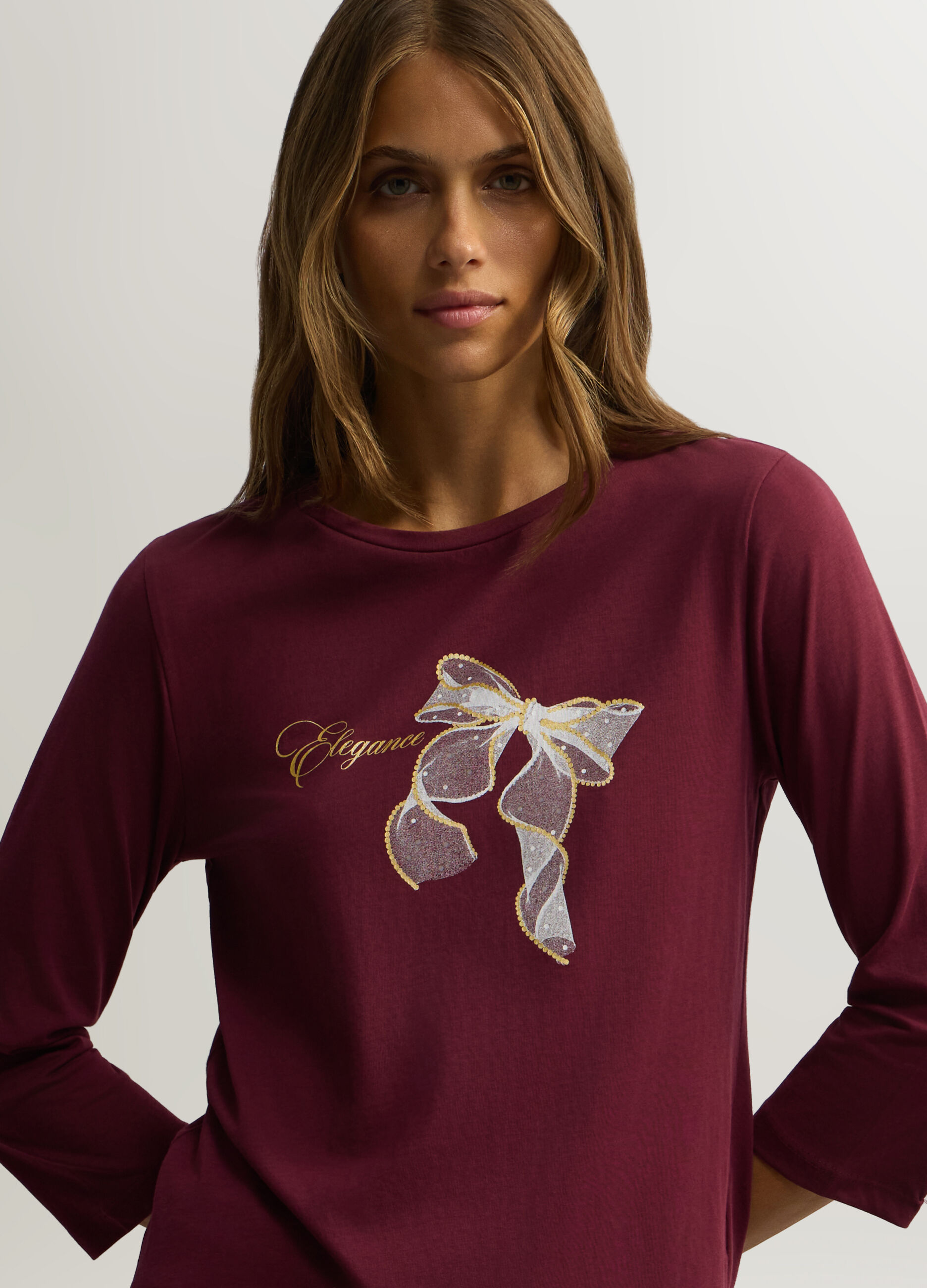 T-shirt girocollo donna_2