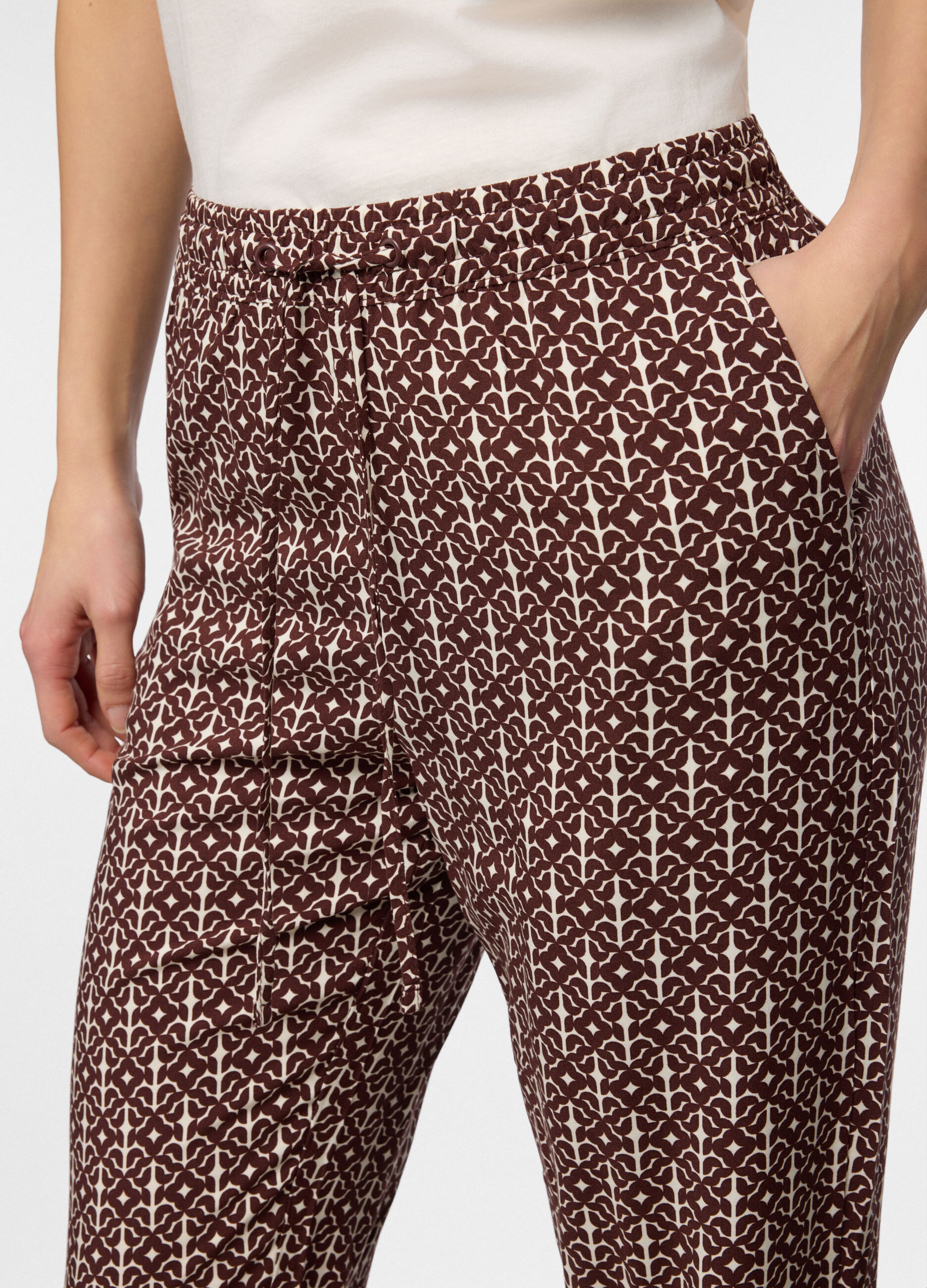 Jogger in pura viscosa donna_2