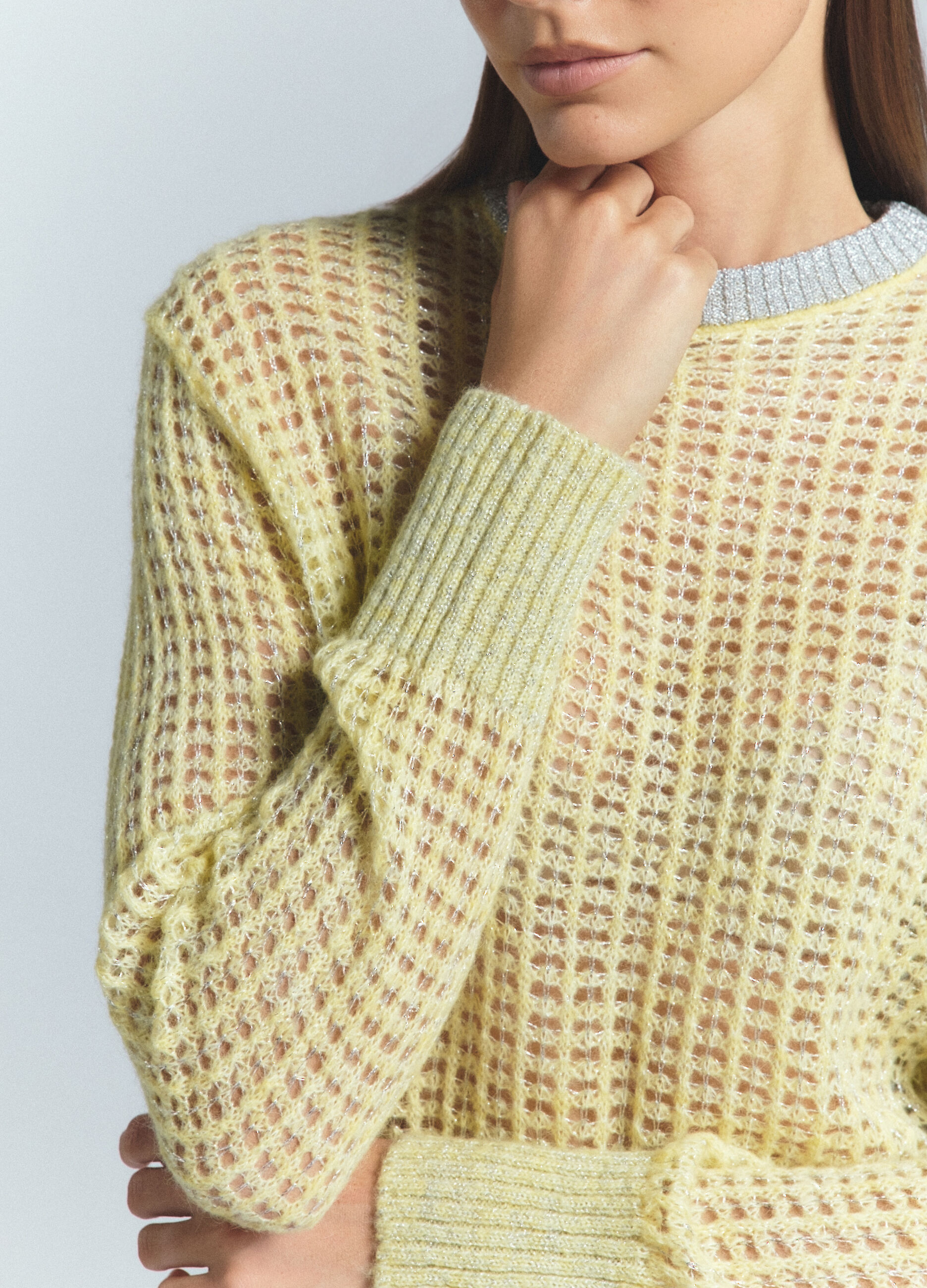 Pullover girocollo operato donna_4