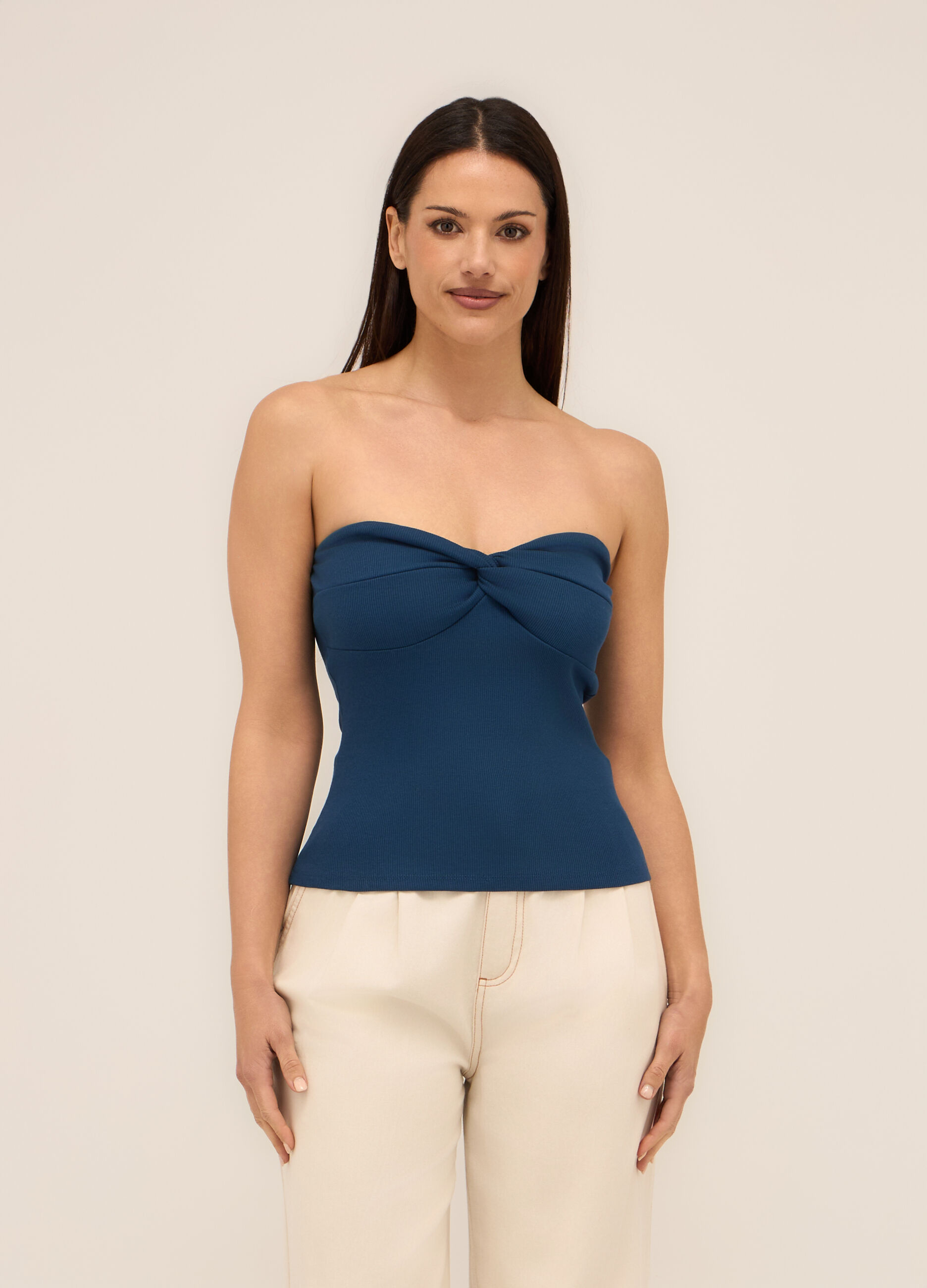 Top a fascia in costina donna_0