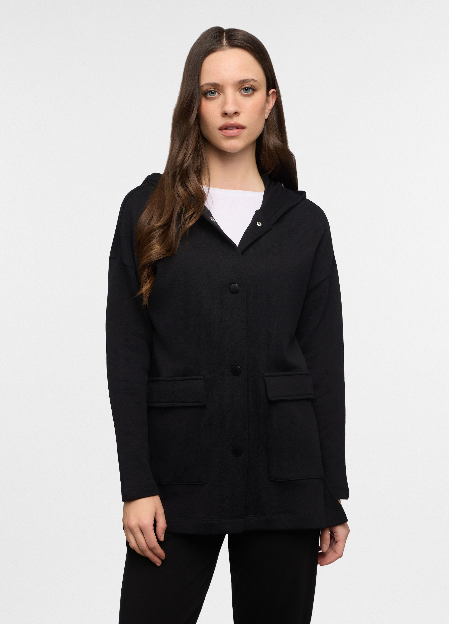 Felpa con cappuccio donna_0