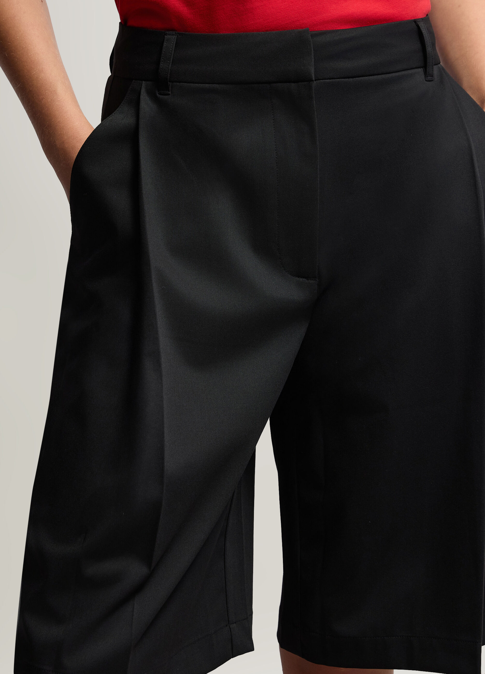Bermuda Fit Regular misto viscosa stretch donna_2