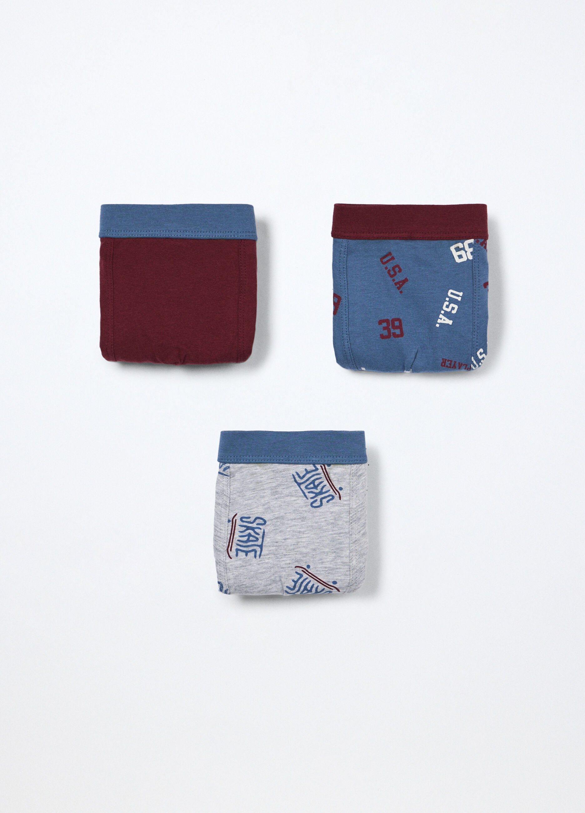 Pack 3 boxer in jersey di cotone stretch ragazzo_0