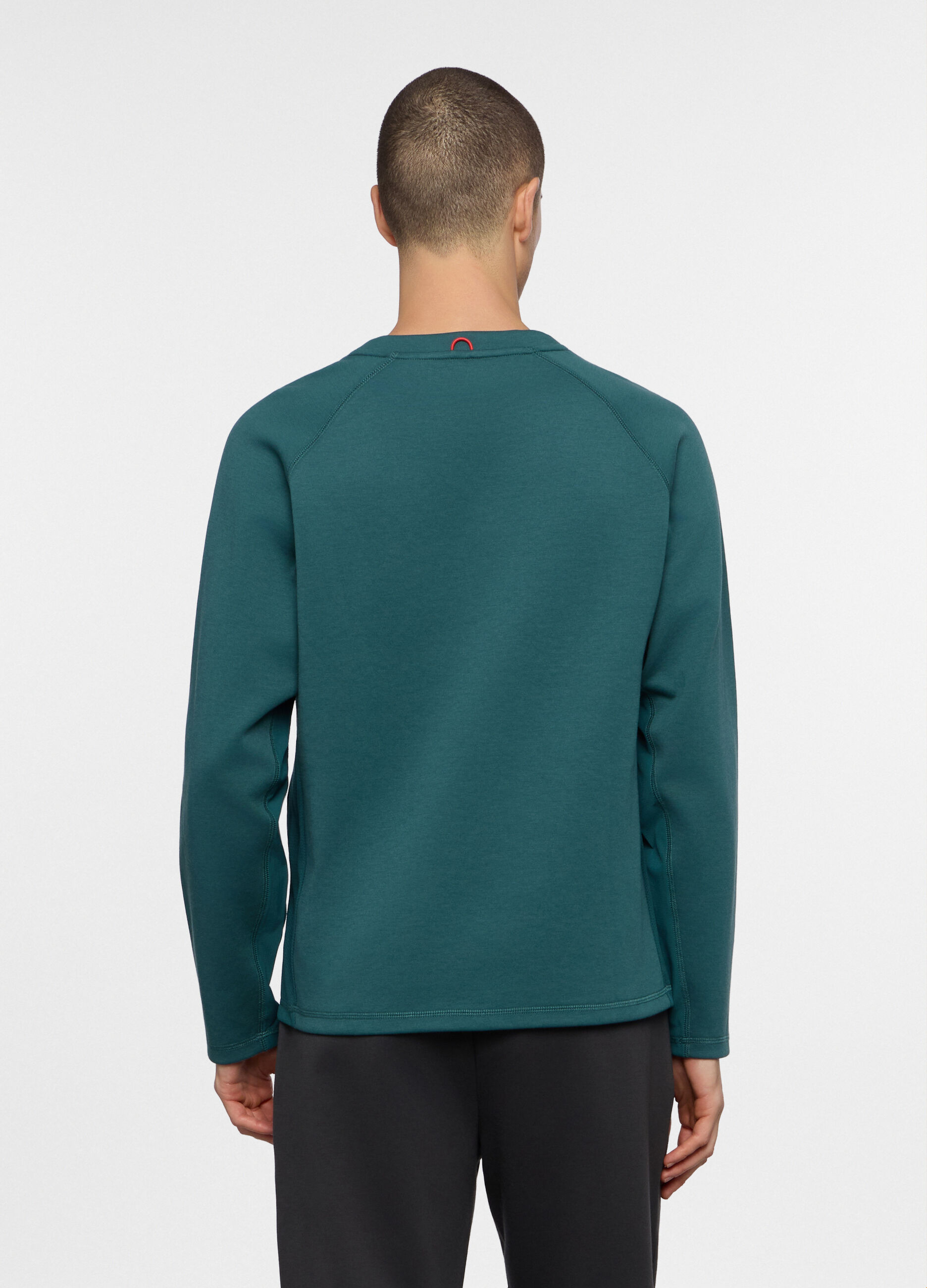 Felpa girocollo in interlock misto cotone uomo_1