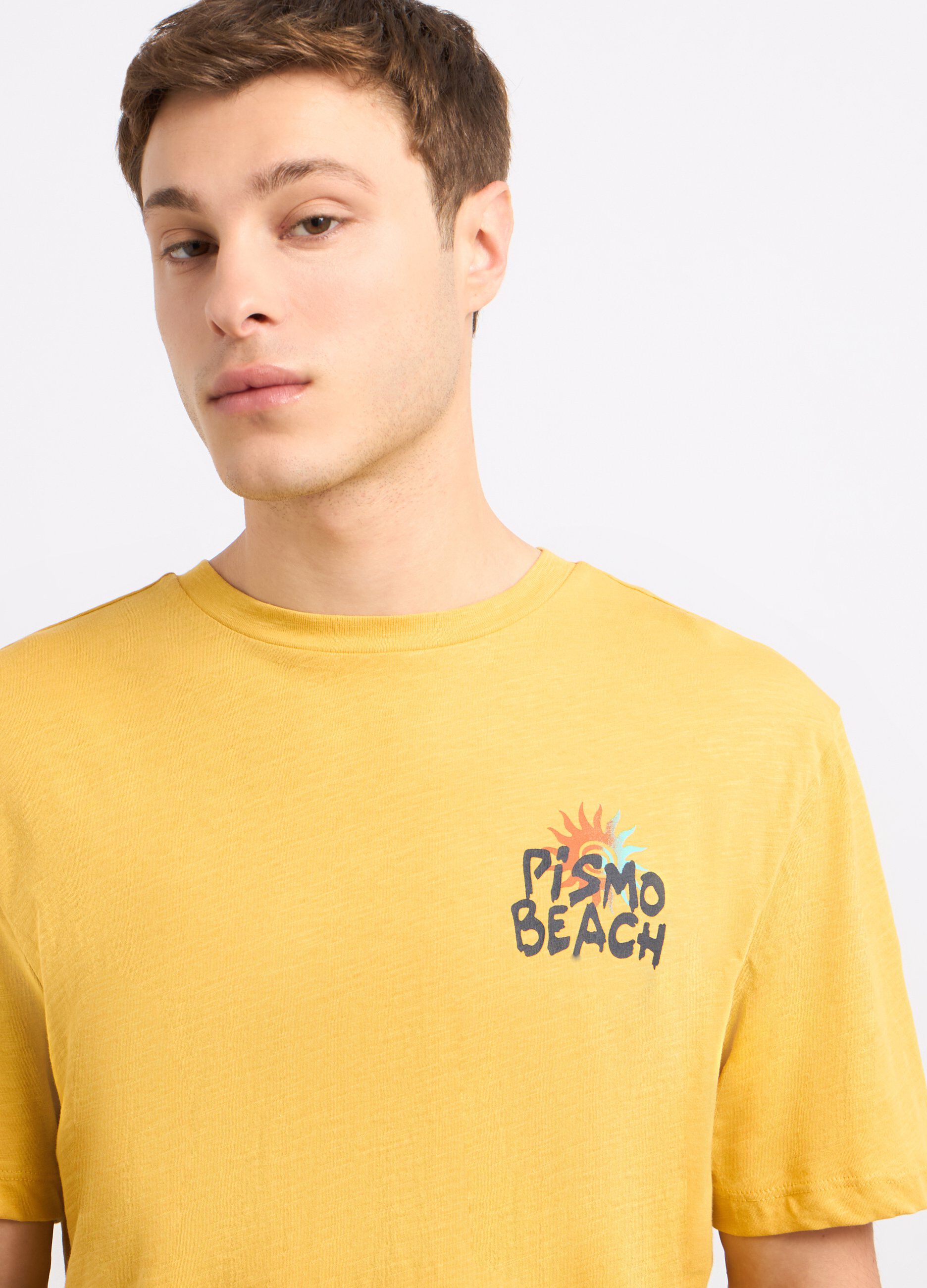 T-shirt in puro cotone con stampa uomo_2