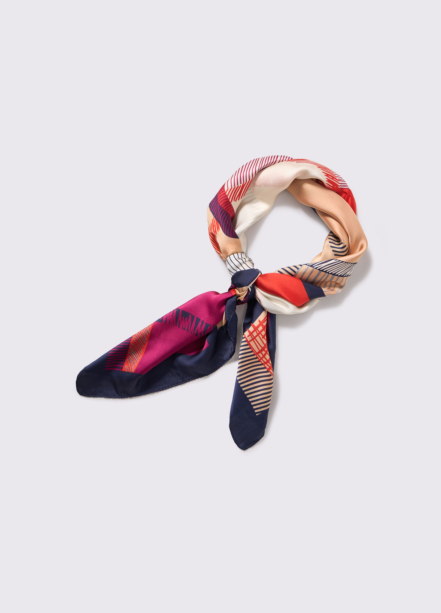 Foulard con stampa donna_1