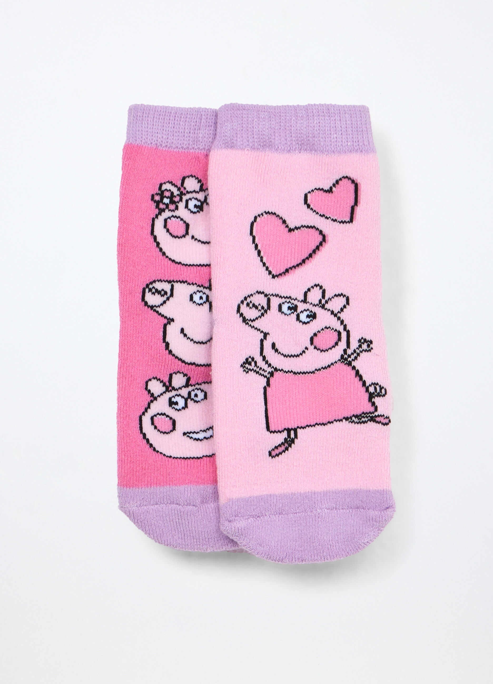 Pack 2 calze corte Peppa Pig antiscivolo neonata_0
