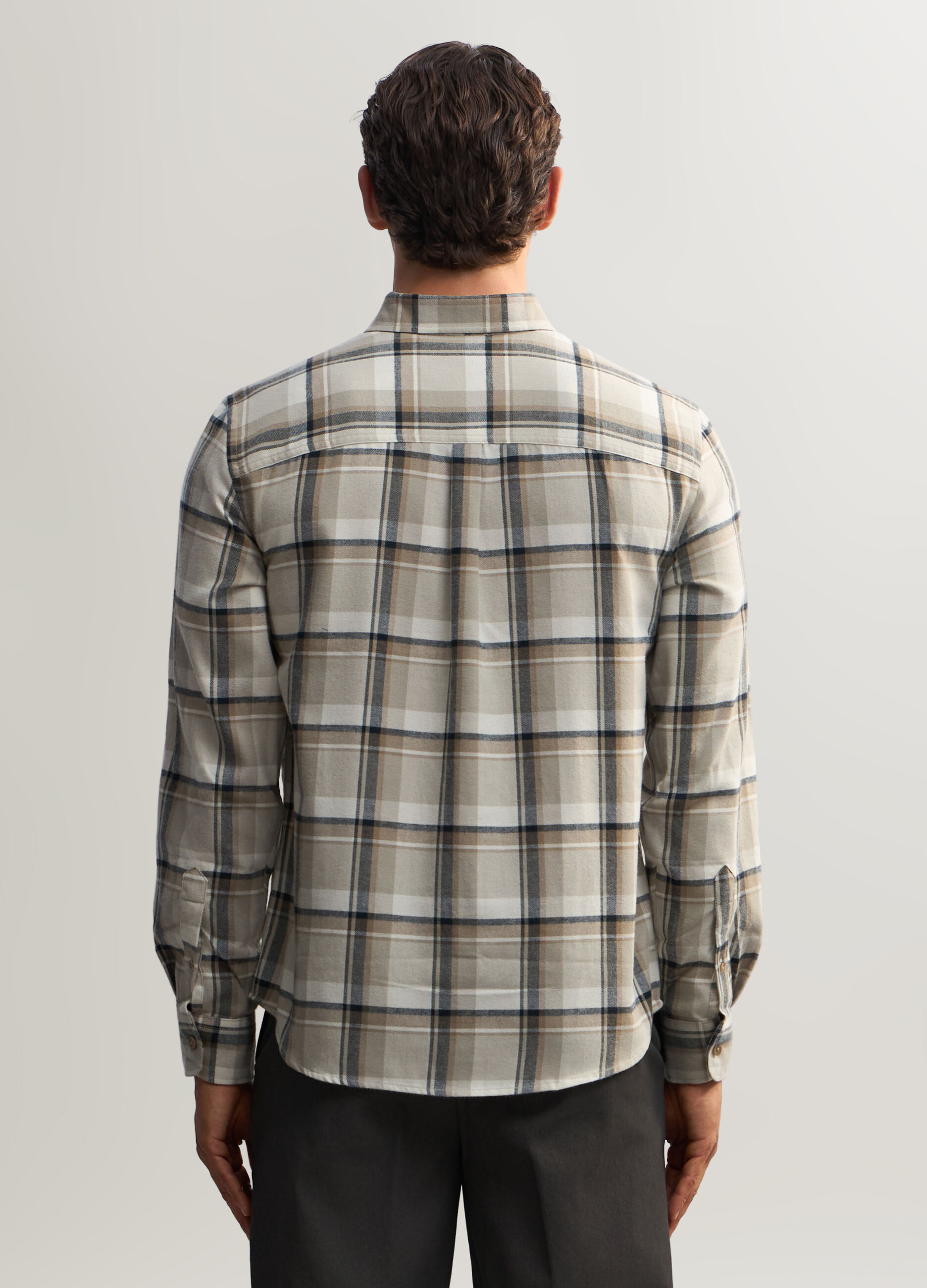 Camicia a quadri in flanella uomo_1