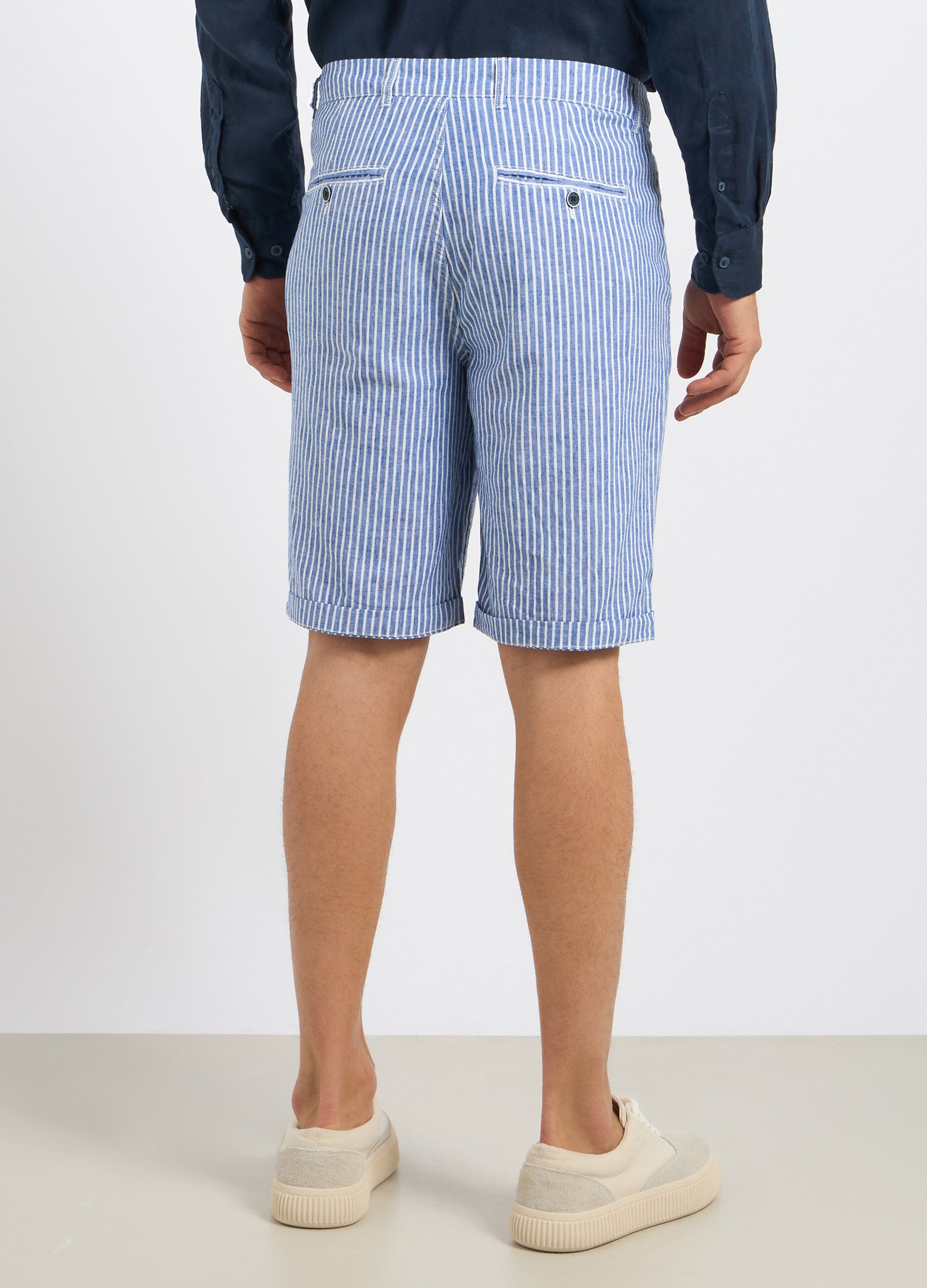 Bermuda in misto lino uomo_1