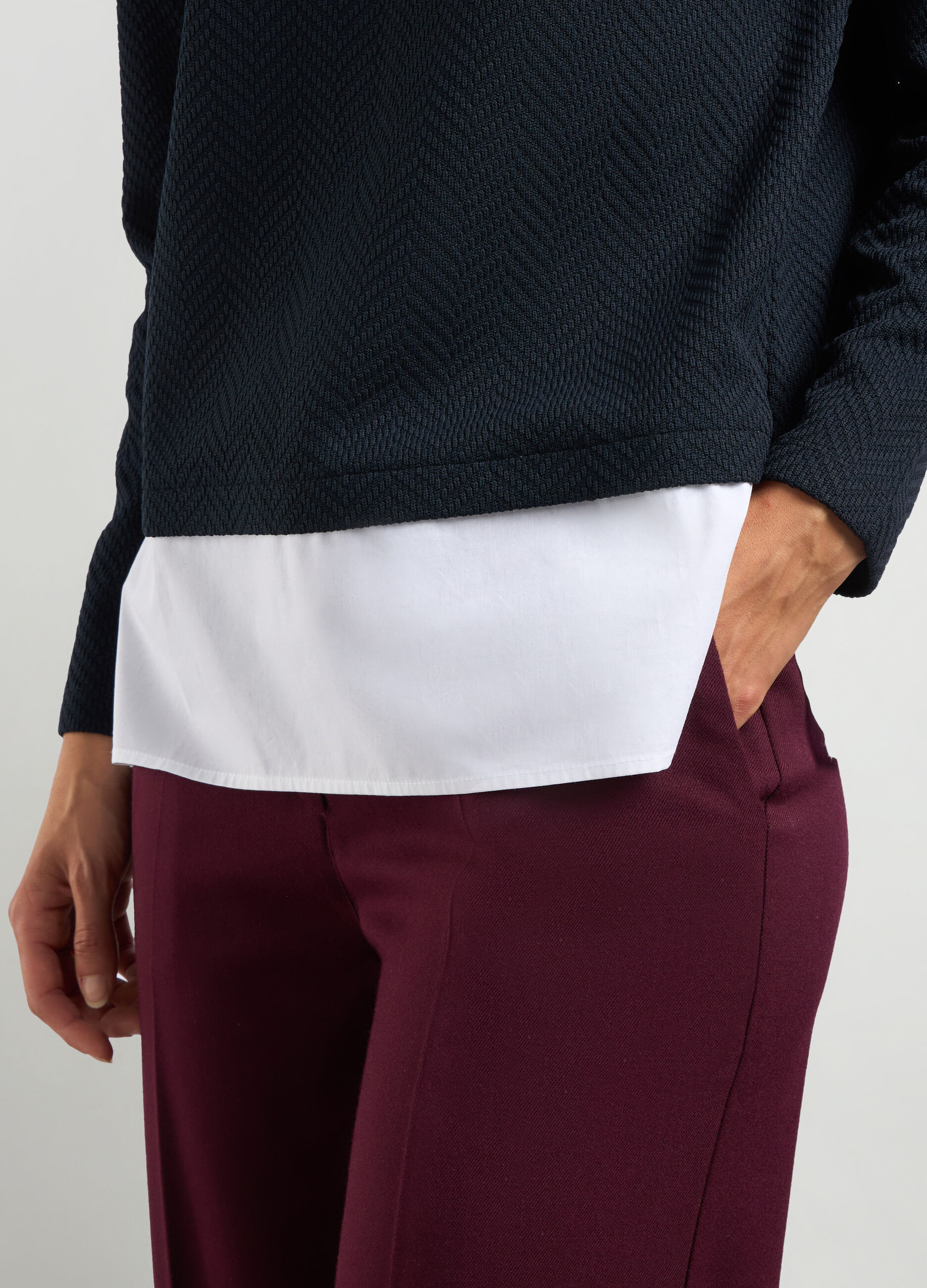 T-shirt jacquard donna _2