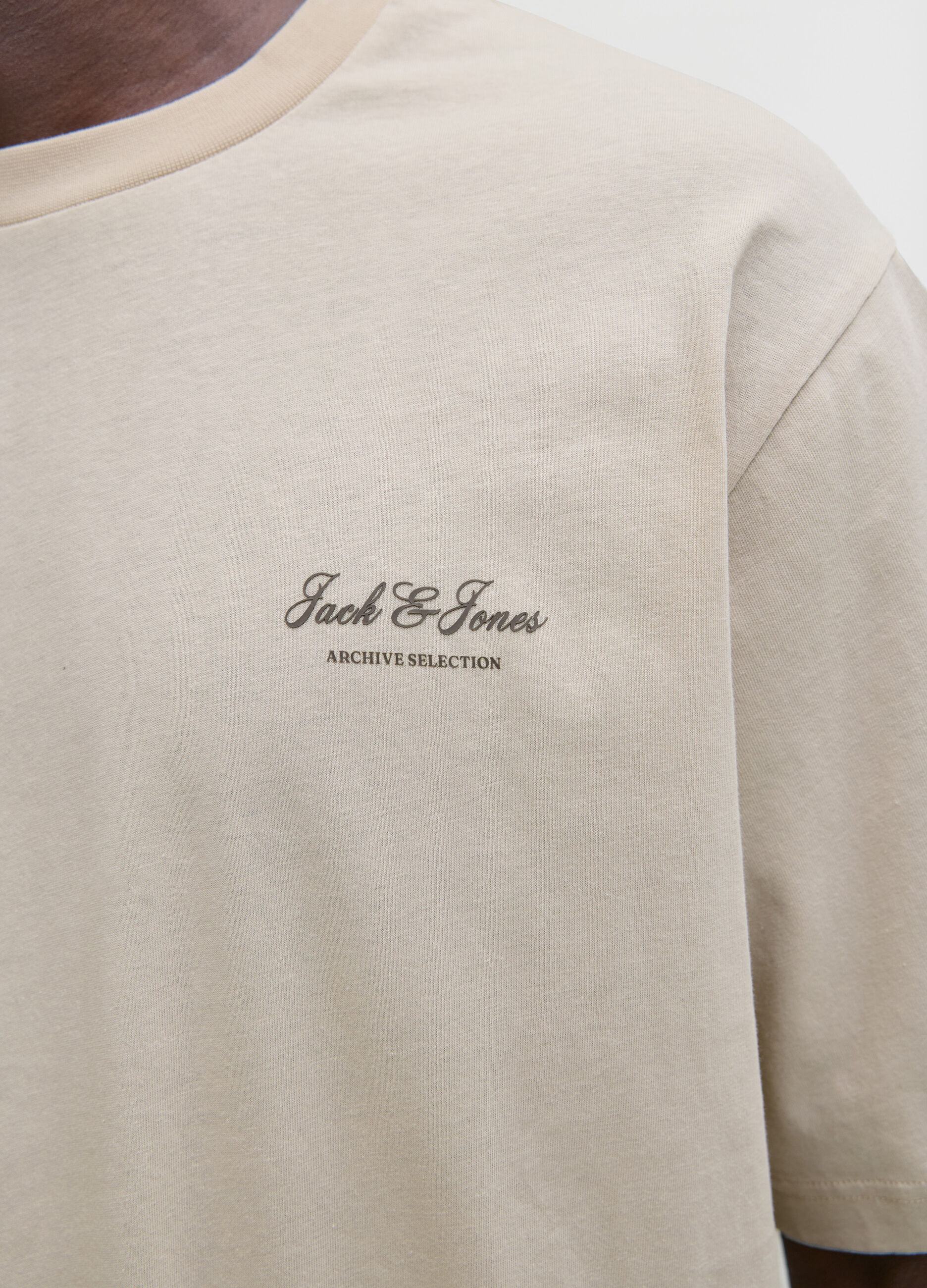 T-shirt loose fit con scritta uomo_4