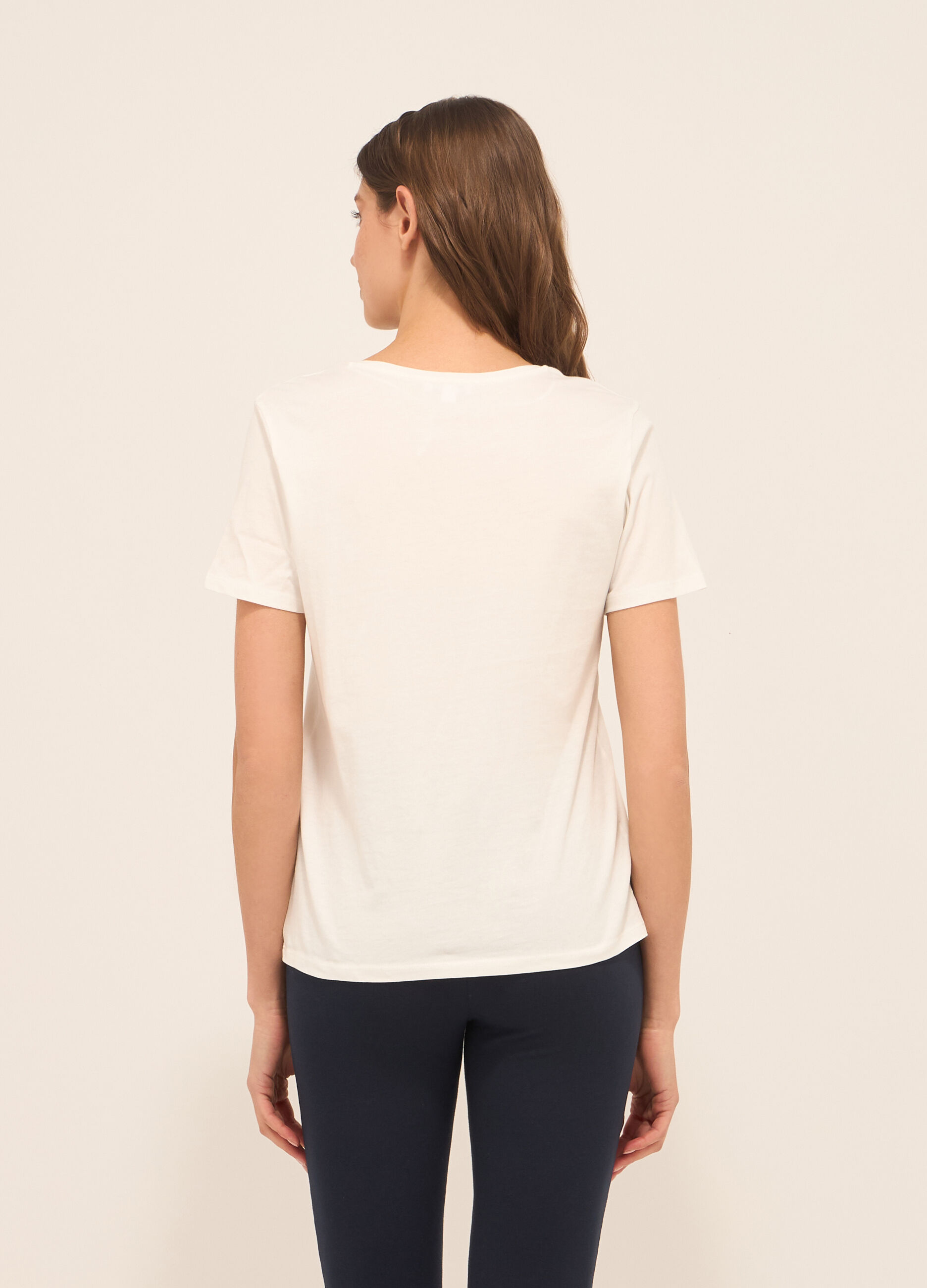 T-shirt in puro cotone donna_1