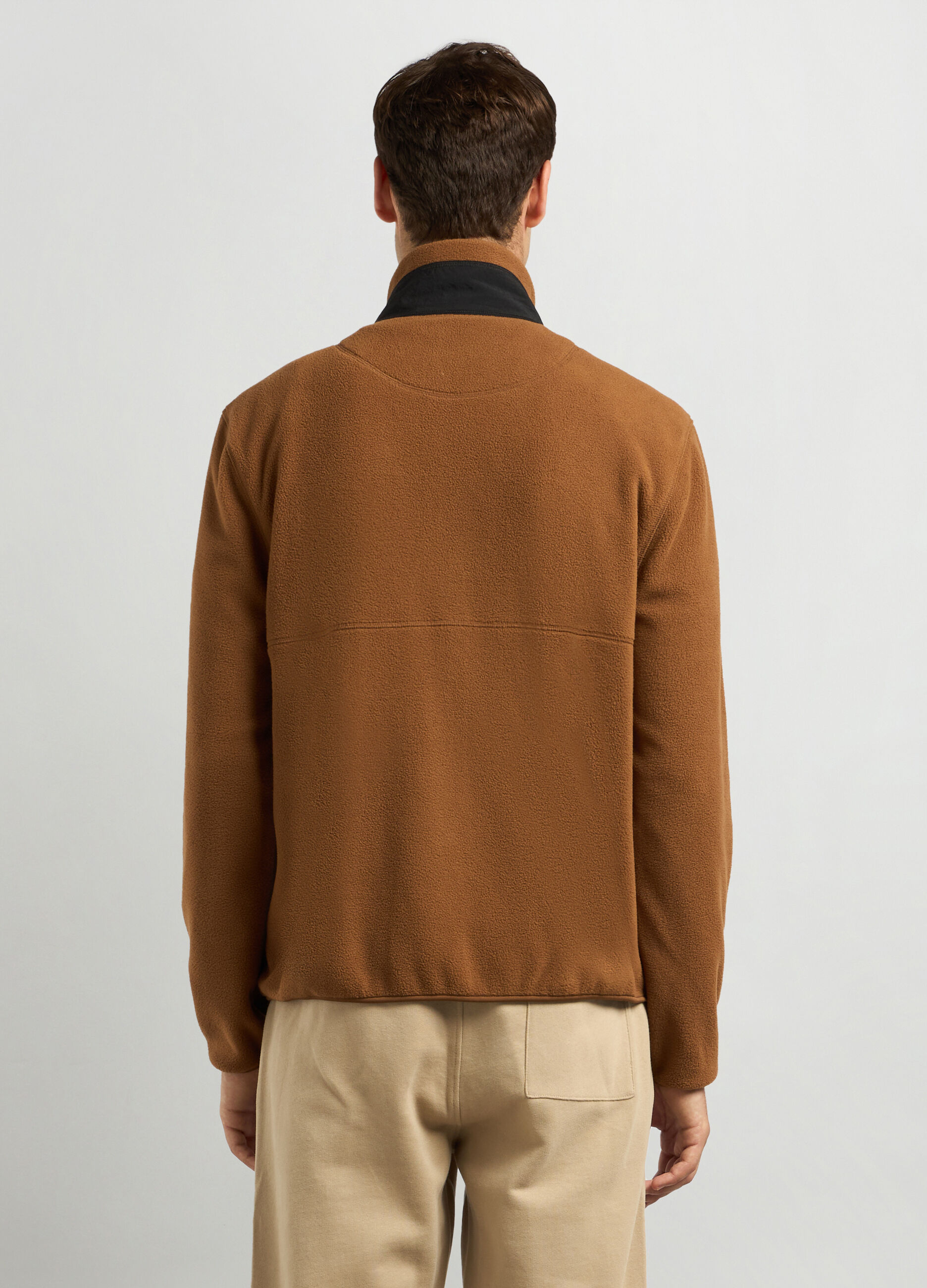 Felpa in pile full zip uomo_1