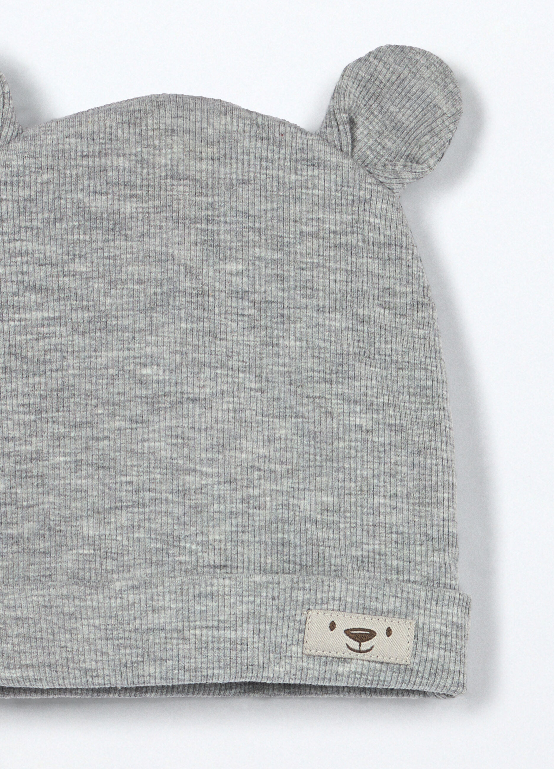 Berretto in costina misto cotone neonato_2