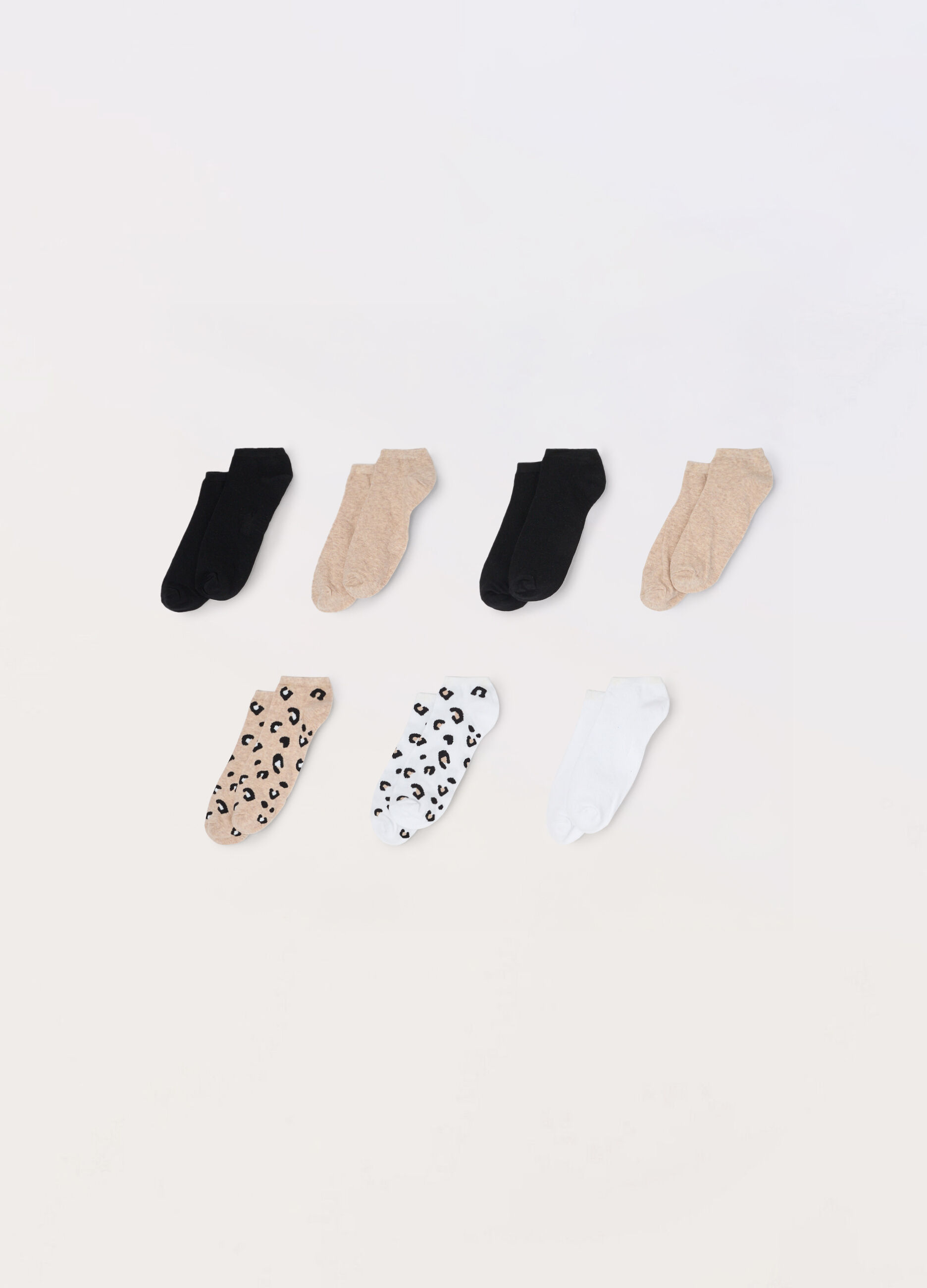 Pack 7 calzini corti misto cotone donna_0