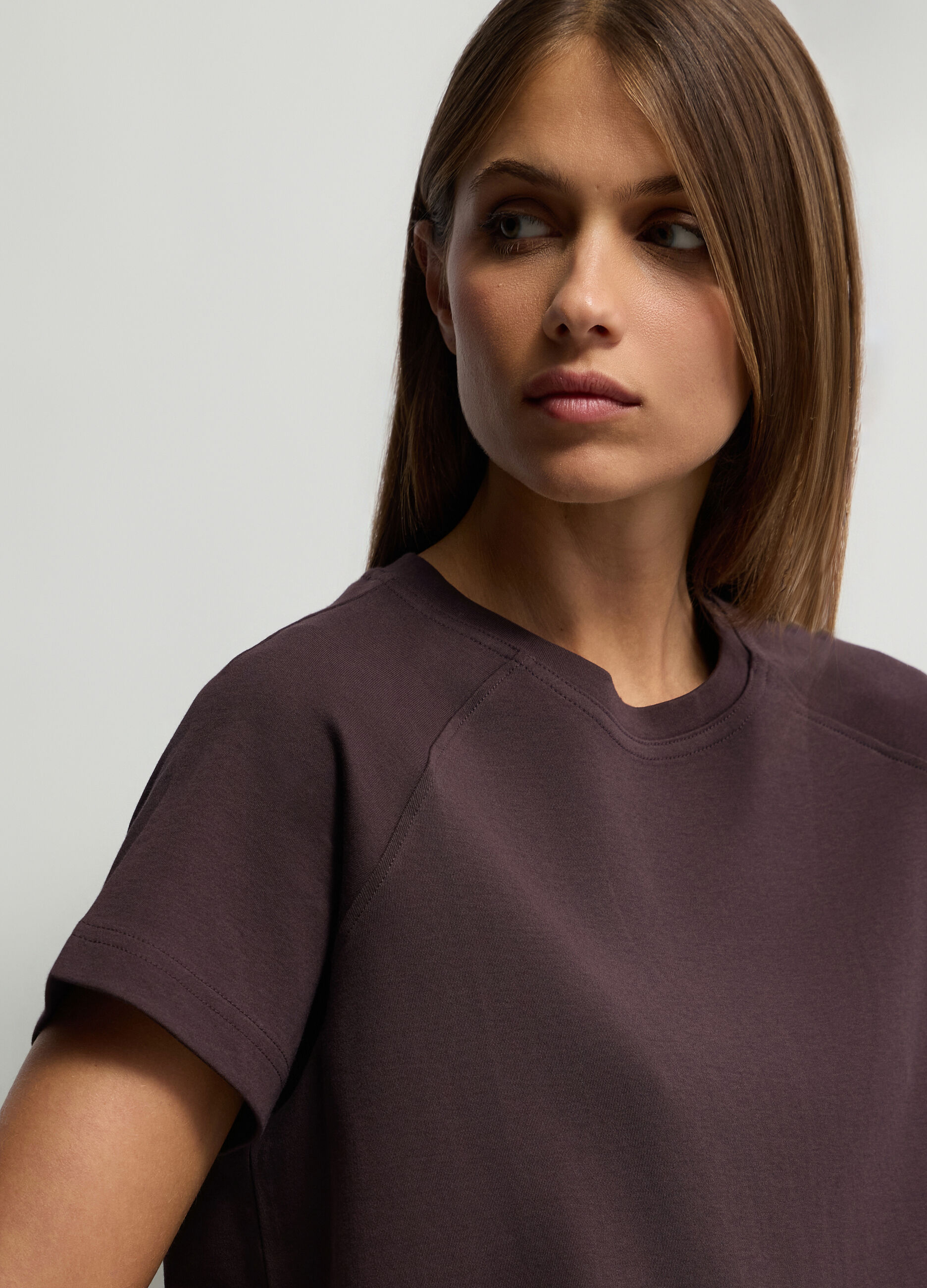T-shirt Fit over girocollo donna_2