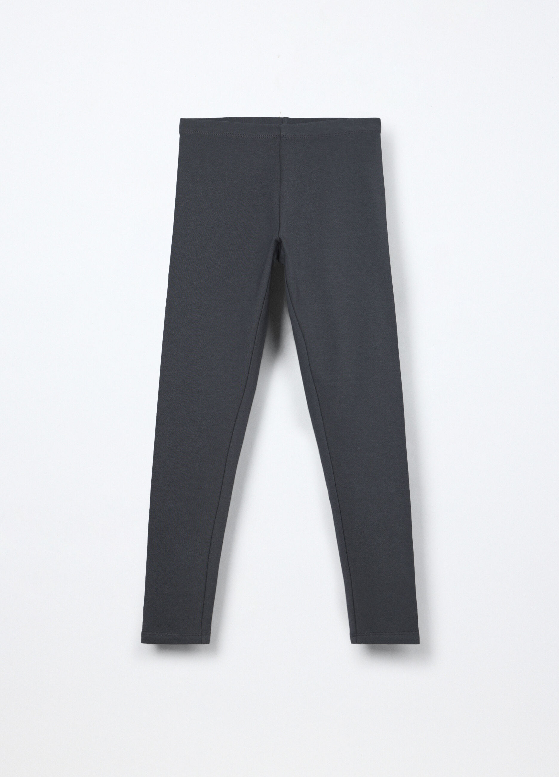 Leggings in french terry di cotone stretch ragazza_0