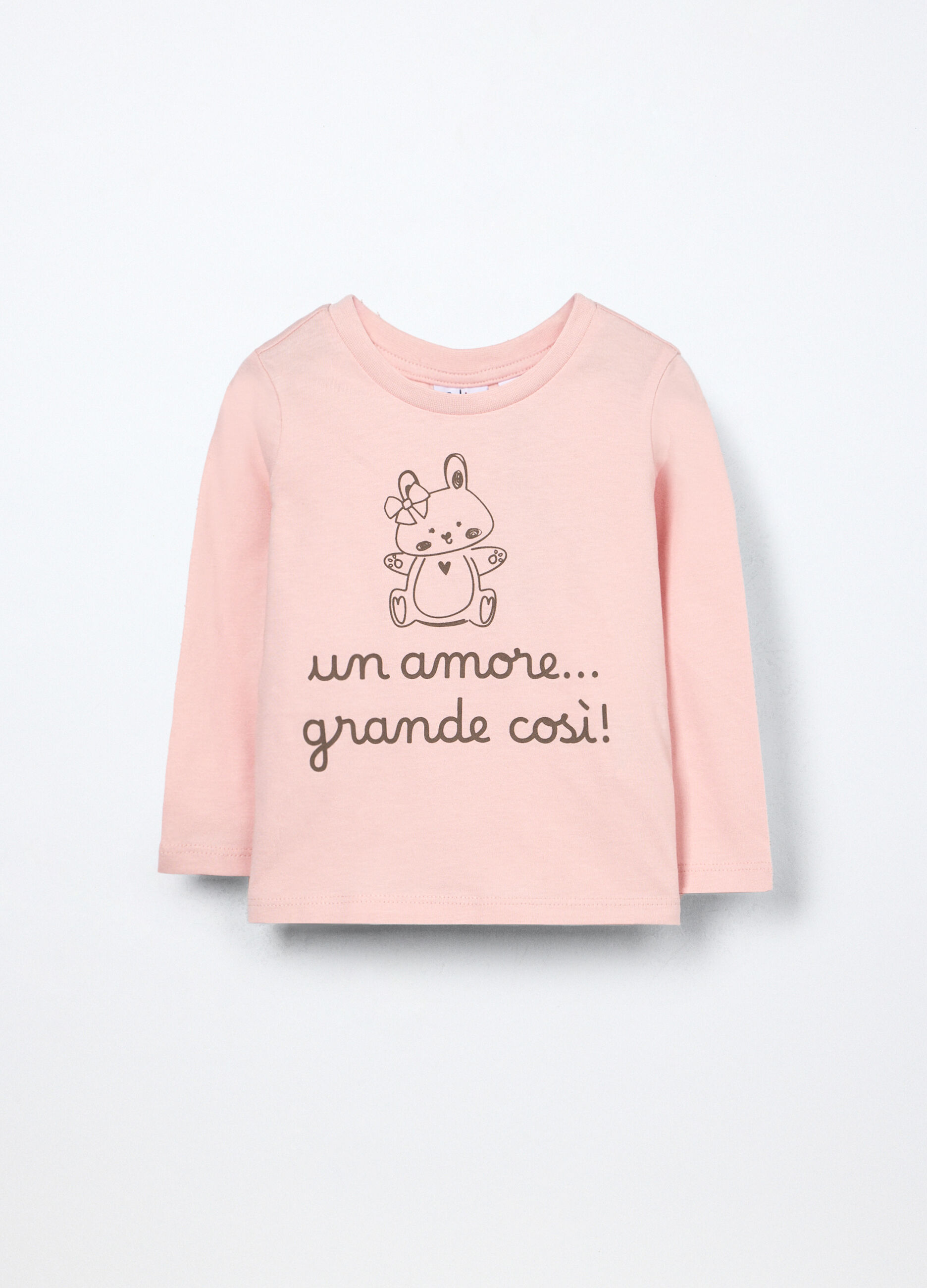T-shirt in jersey di puro cotone neonata_0